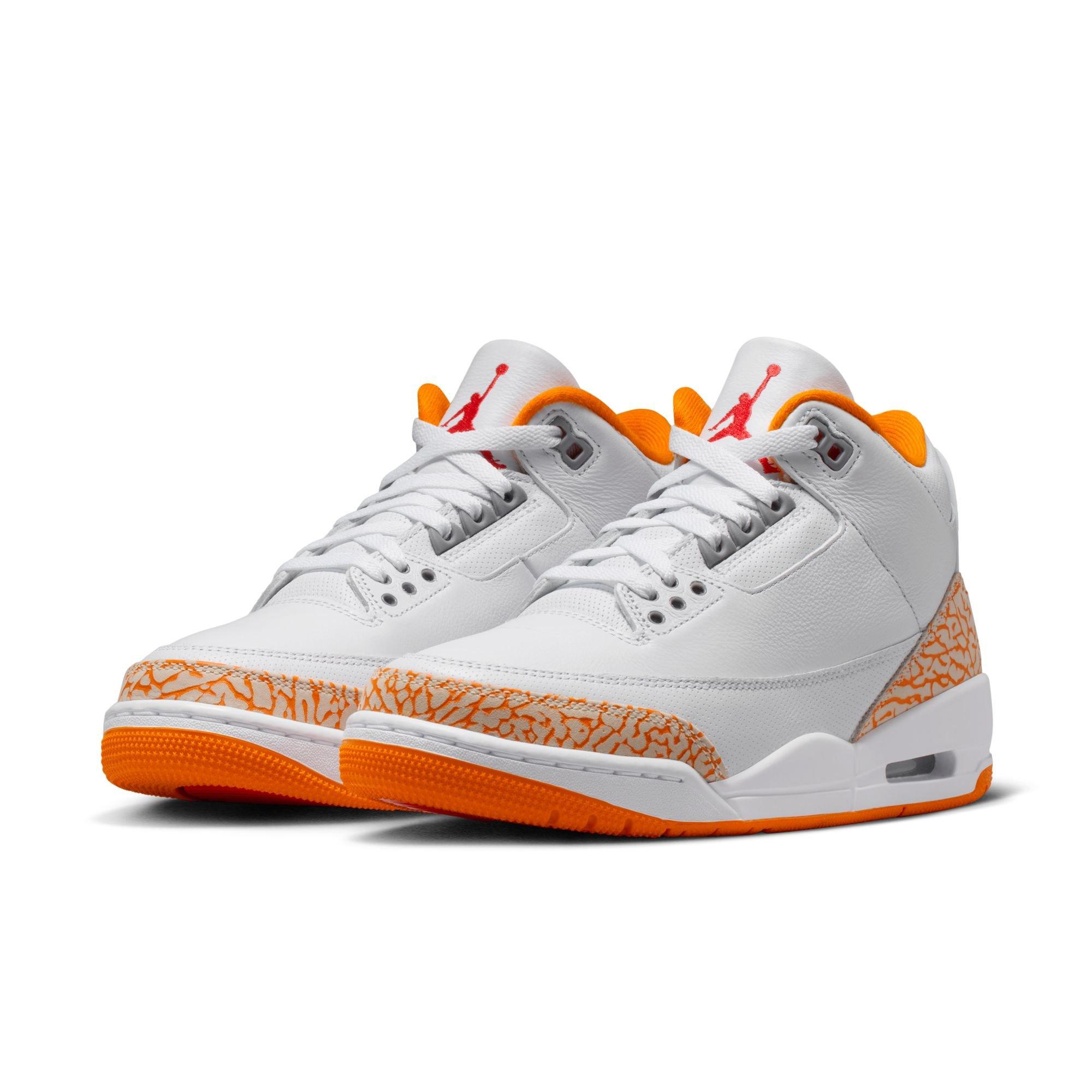 Jordan Retro 3 "Orange Citrus" Women's Shoe - WHITE/MULTI-COLOR Thumbnail View 4