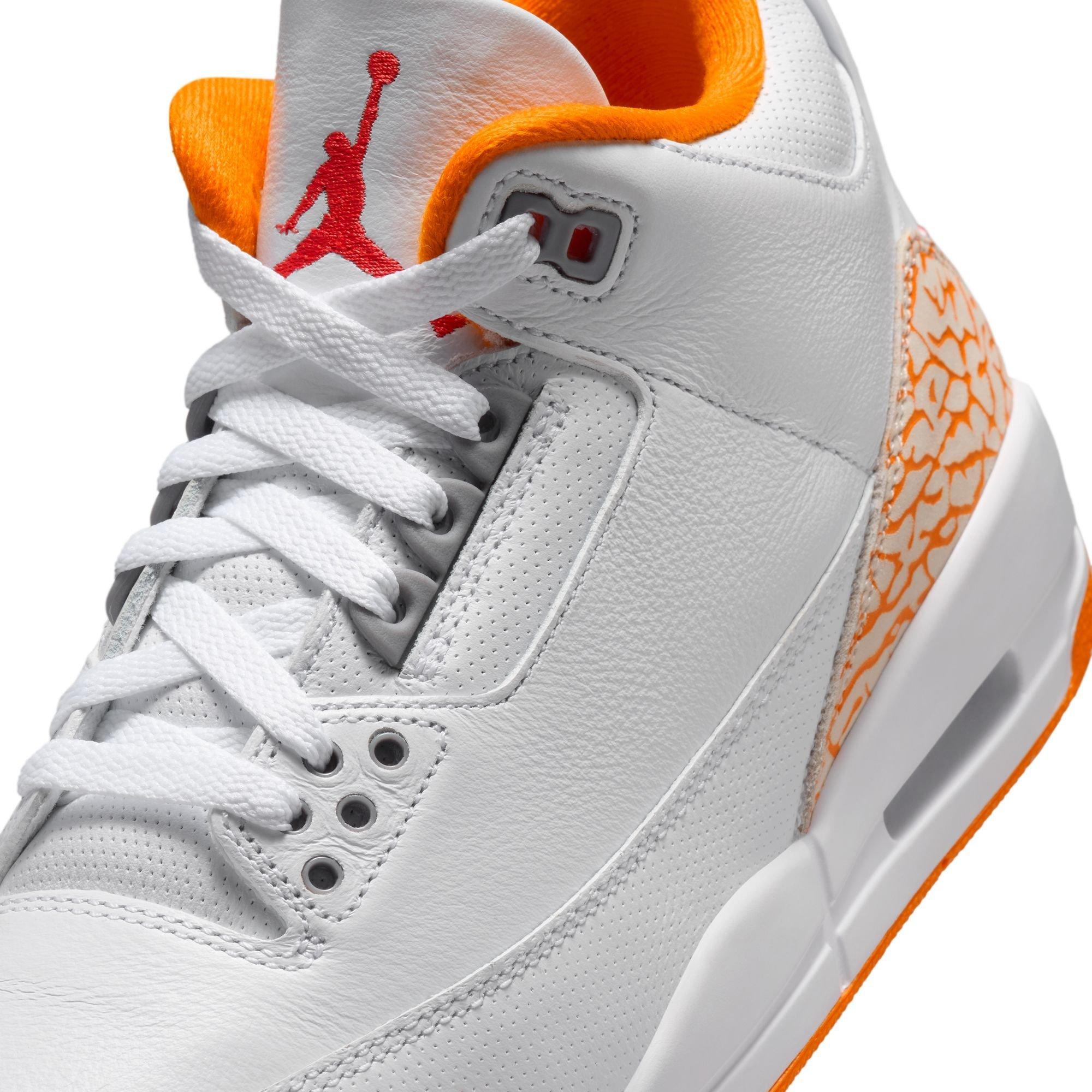 Jordan Retro 3 "Orange Citrus" Women's Shoe - WHITE/MULTI-COLOR Thumbnail View 5