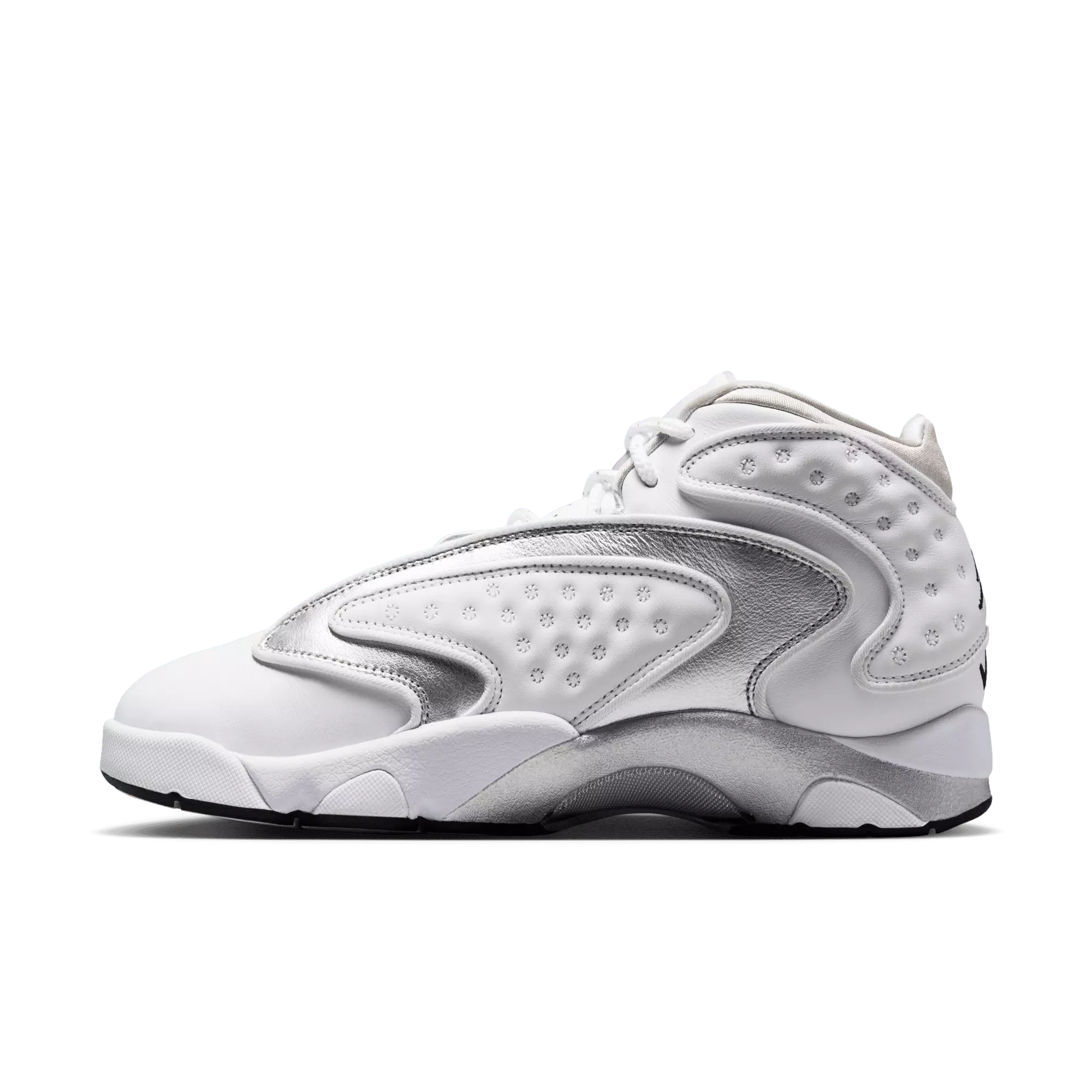 Jordan OG "White/Metallic Silver/Black" Women's Shoe - WHITE/SILVER