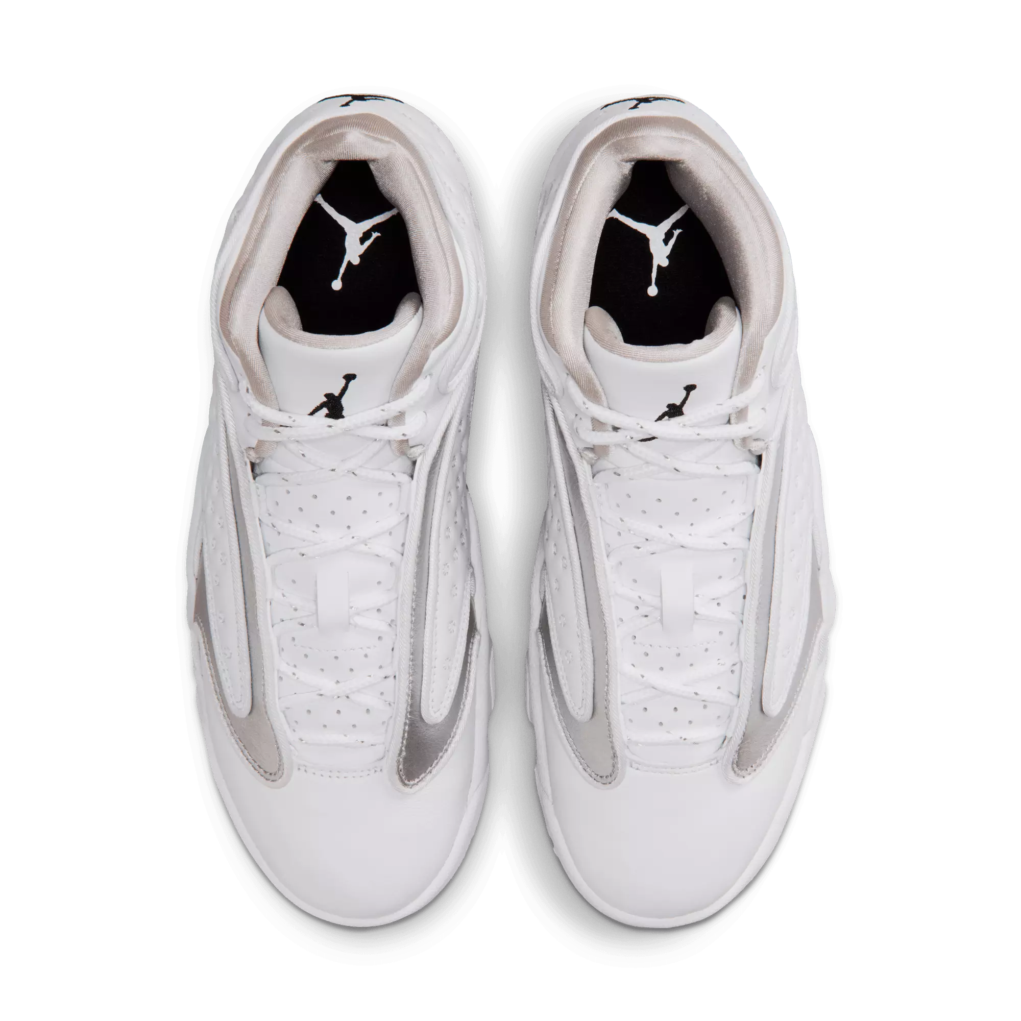 Jordan OG "White/Metallic Silver/Black" Women's Shoe - WHITE/SILVER