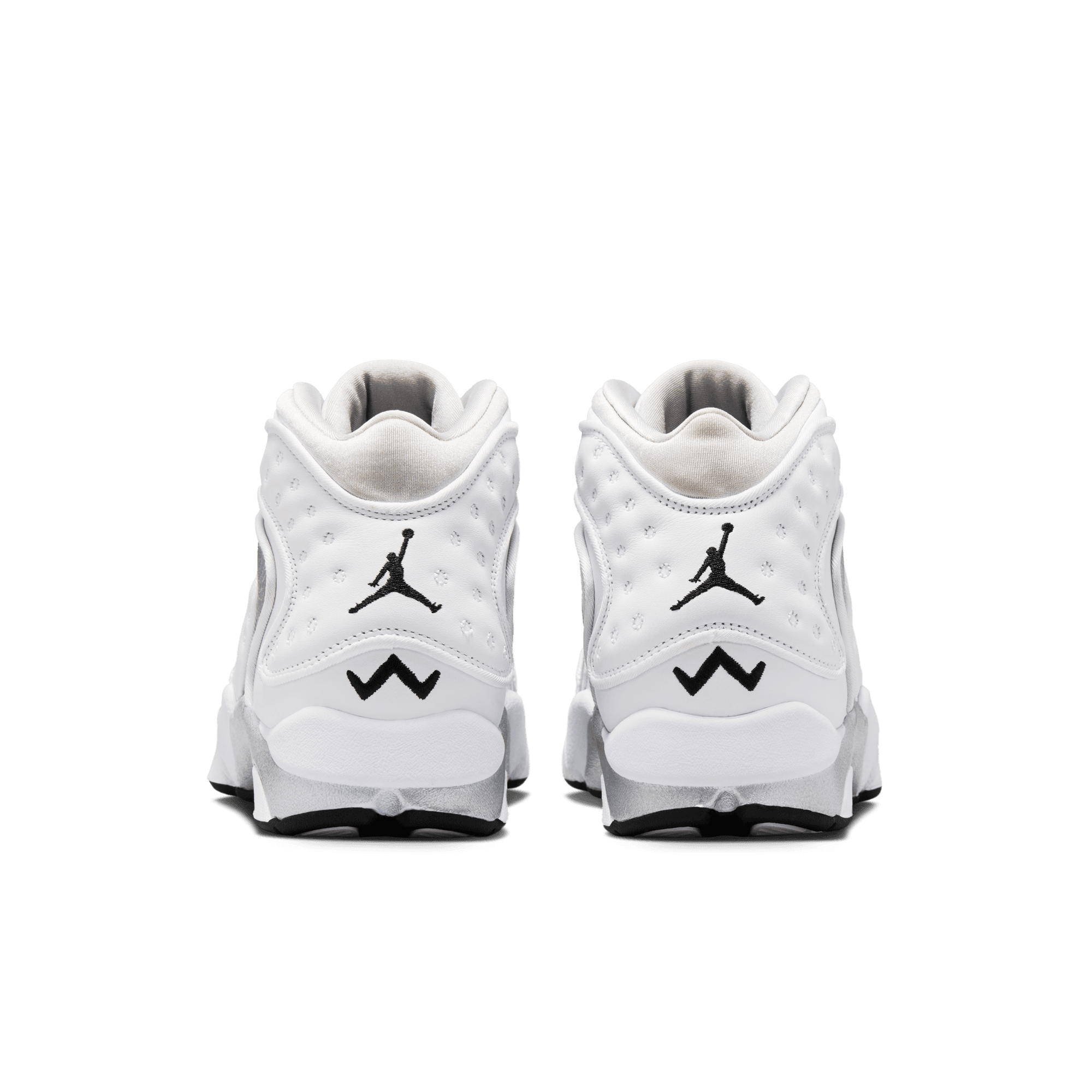 Jordan OG "White/Metallic Silver/Black" Women's Shoe - WHITE/SILVER Thumbnail View 7
