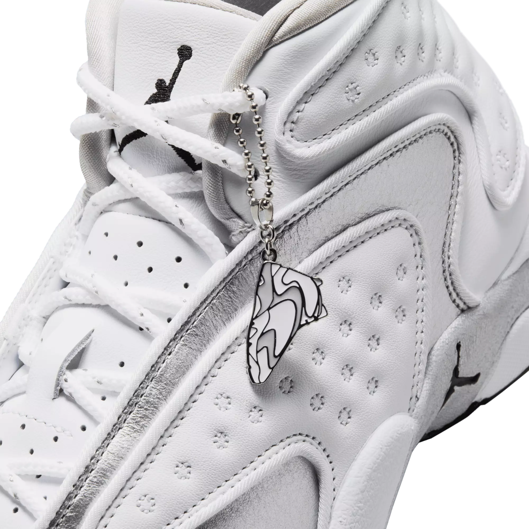 Jordan OG "White/Metallic Silver/Black" Women's Shoe - WHITE/SILVER