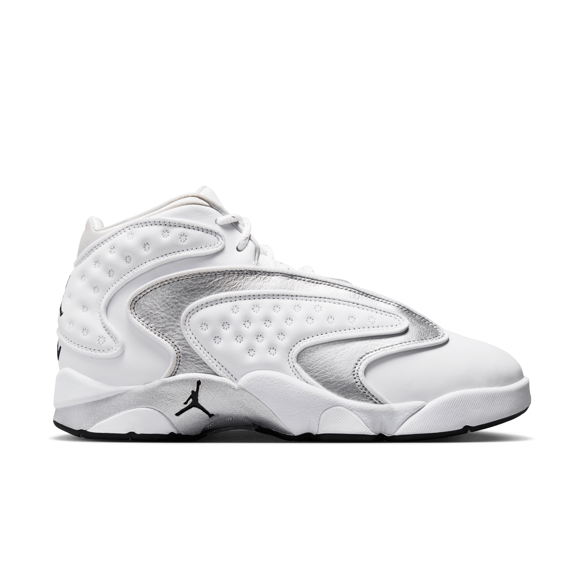 Jordan OG "White/Metallic Silver/Black" Women's Shoe - WHITE/SILVER Thumbnail View 1