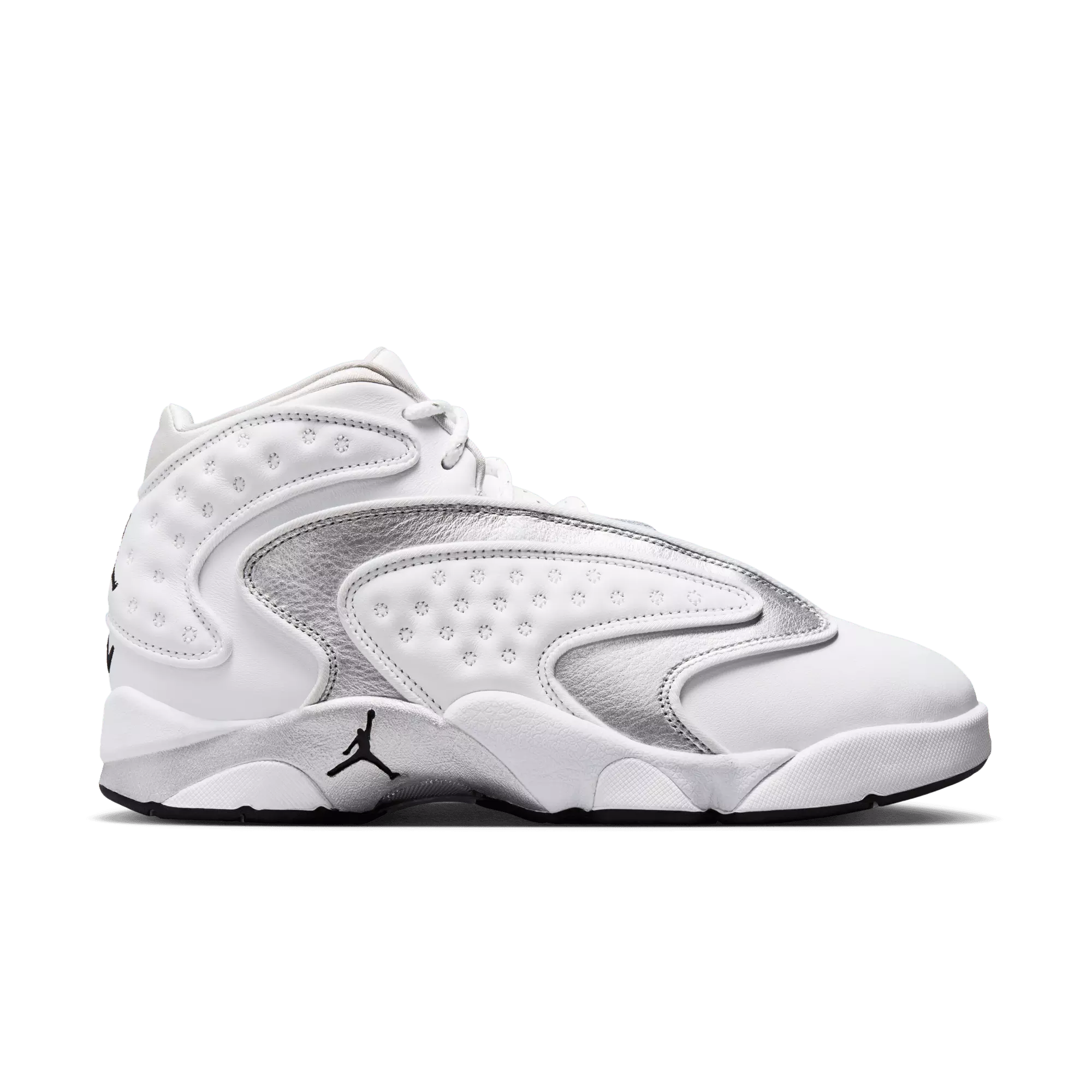 Jordan OG "White/Metallic Silver/Black" Women's Shoe - WHITE/SILVER