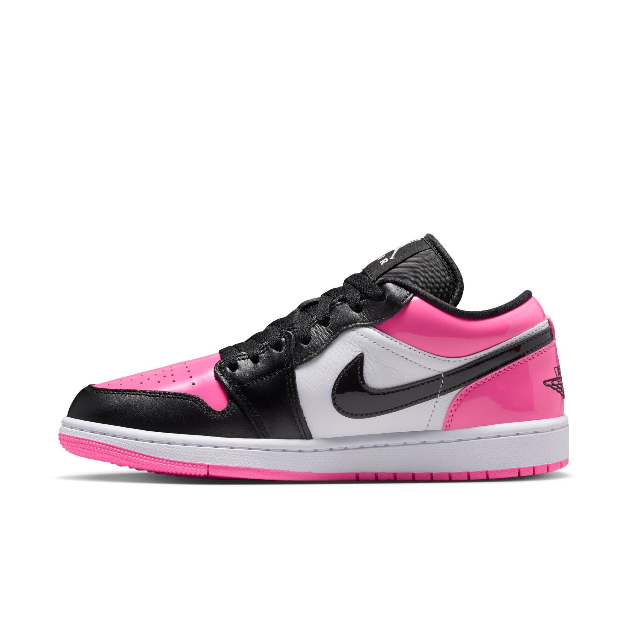 Jordan 1 Low SE "Pinksicle/Black/White" Women's Shoe - BLACK/PINK/WHITE Thumbnail View 4