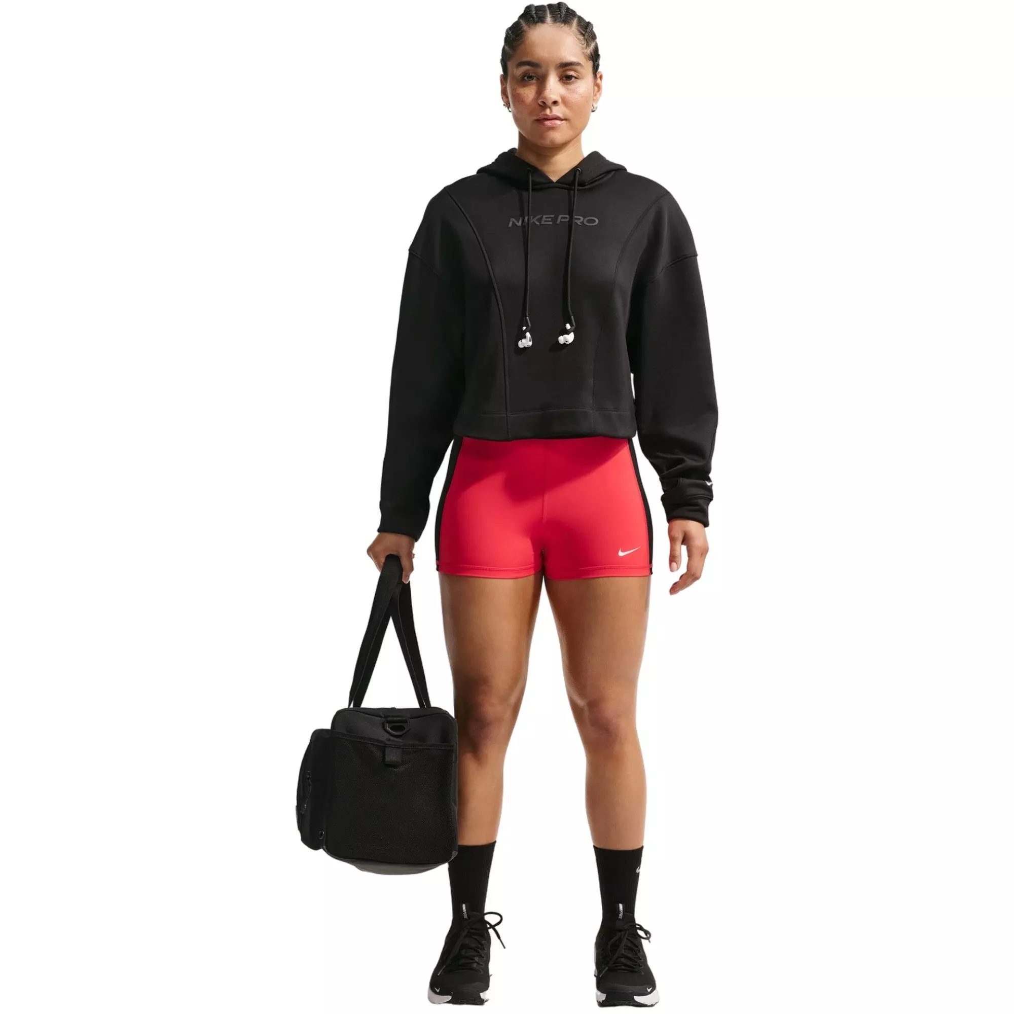 Nike Women's Pro Sculpt Dri-FIT High-Waisted 5" Biker Shorts - CRIMSON