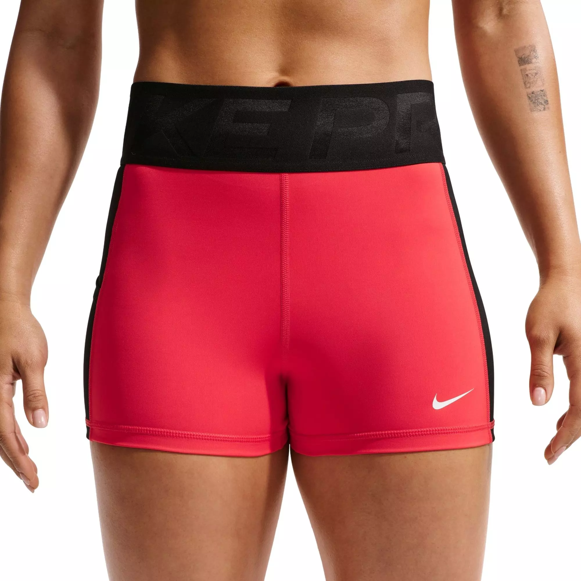 Nike Women's Pro Sculpt Dri-FIT High-Waisted 5" Biker Shorts - Crimson - CRIMSON