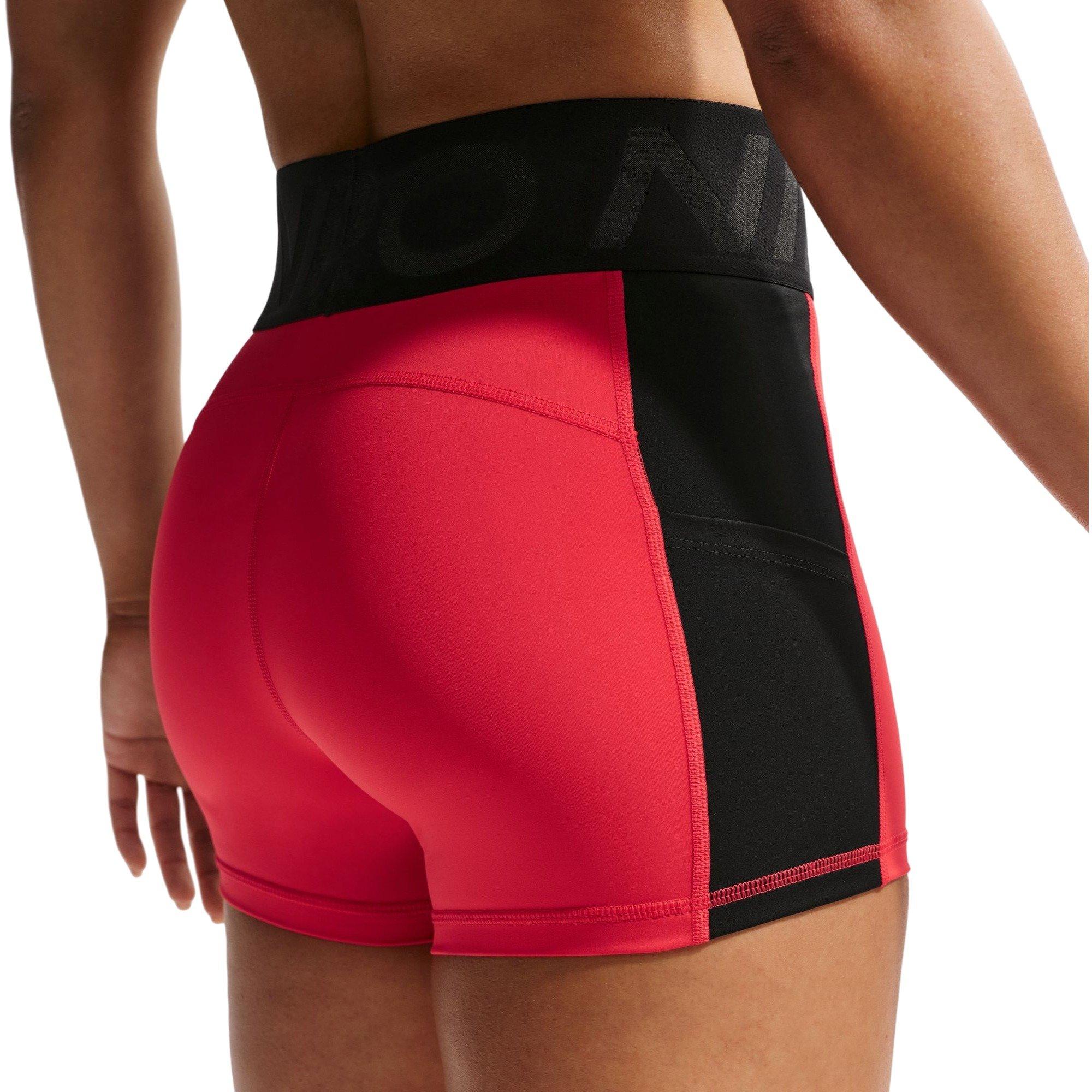 Nike Women's Pro Sculpt Dri-FIT High-Waisted 5" Biker Shorts - CRIMSON Thumbnail View 4