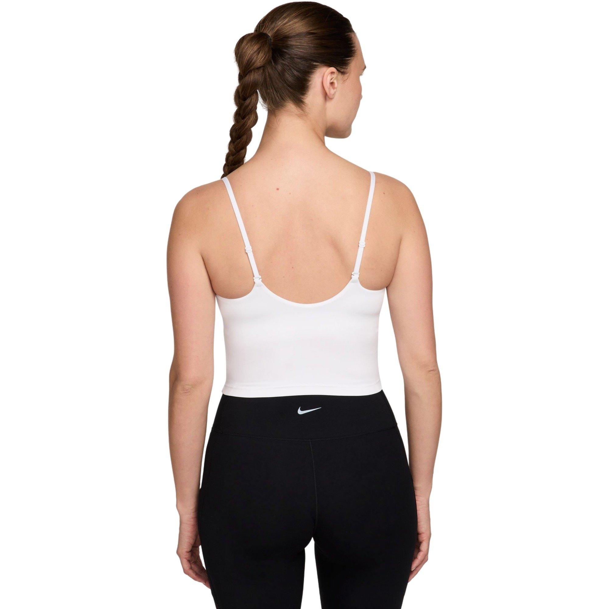 Nike Women's One Padded Adjustable Sports Bra Tank - WHITE Thumbnail View 2