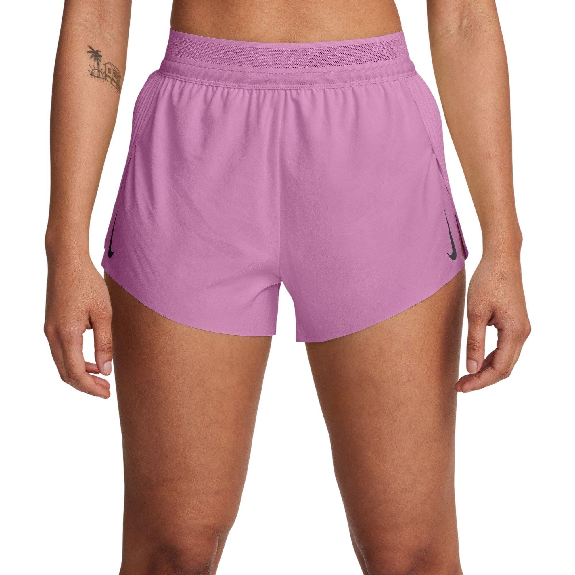 Nike Women's AeroSwift Dri-FIT ADV Mid-Rise 3" Brief-Lined Running Shorts - MAGENTA Thumbnail View 1