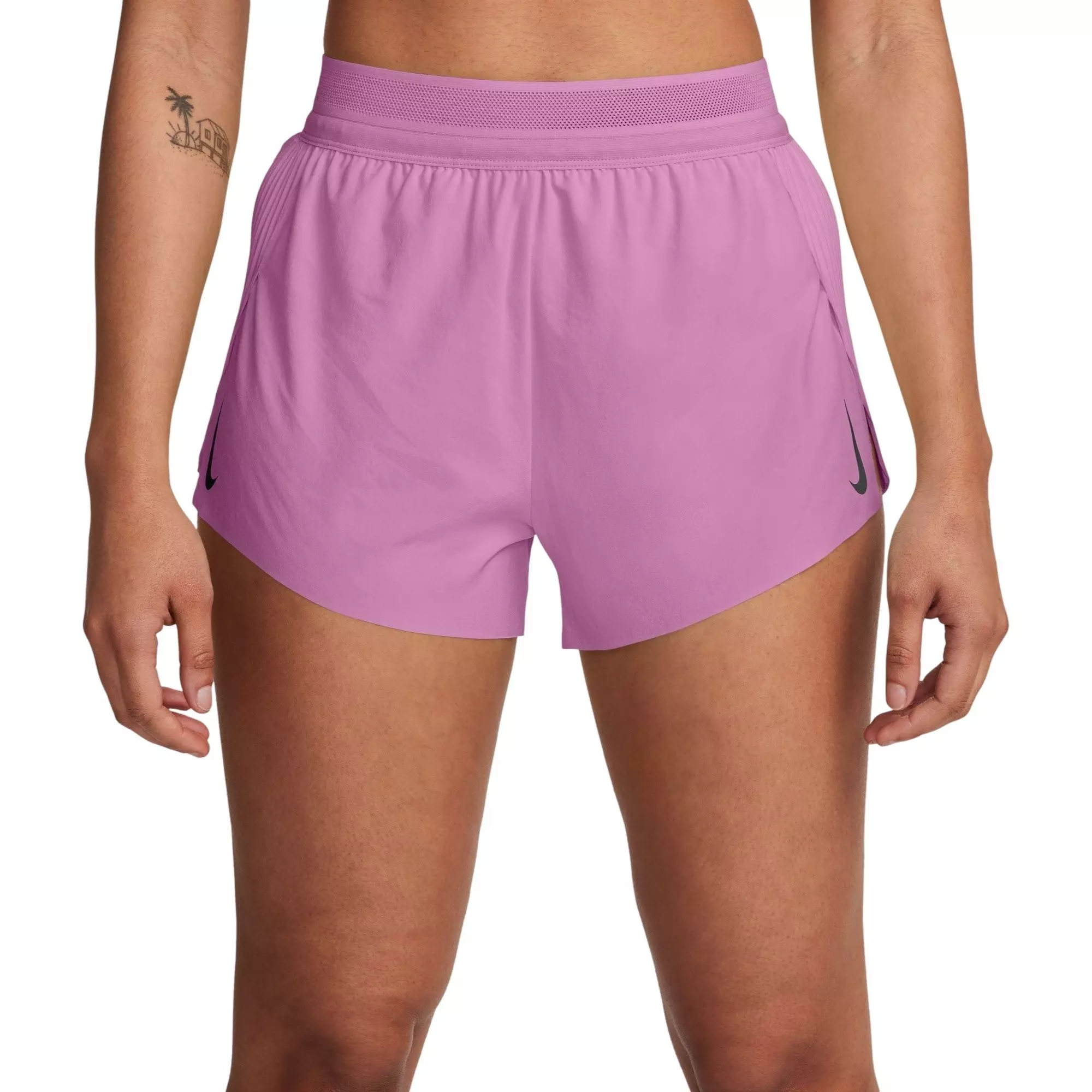 Nike Women's AeroSwift Dri-FIT ADV Mid-Rise 3" Brief-Lined Running Shorts - MAGENTA