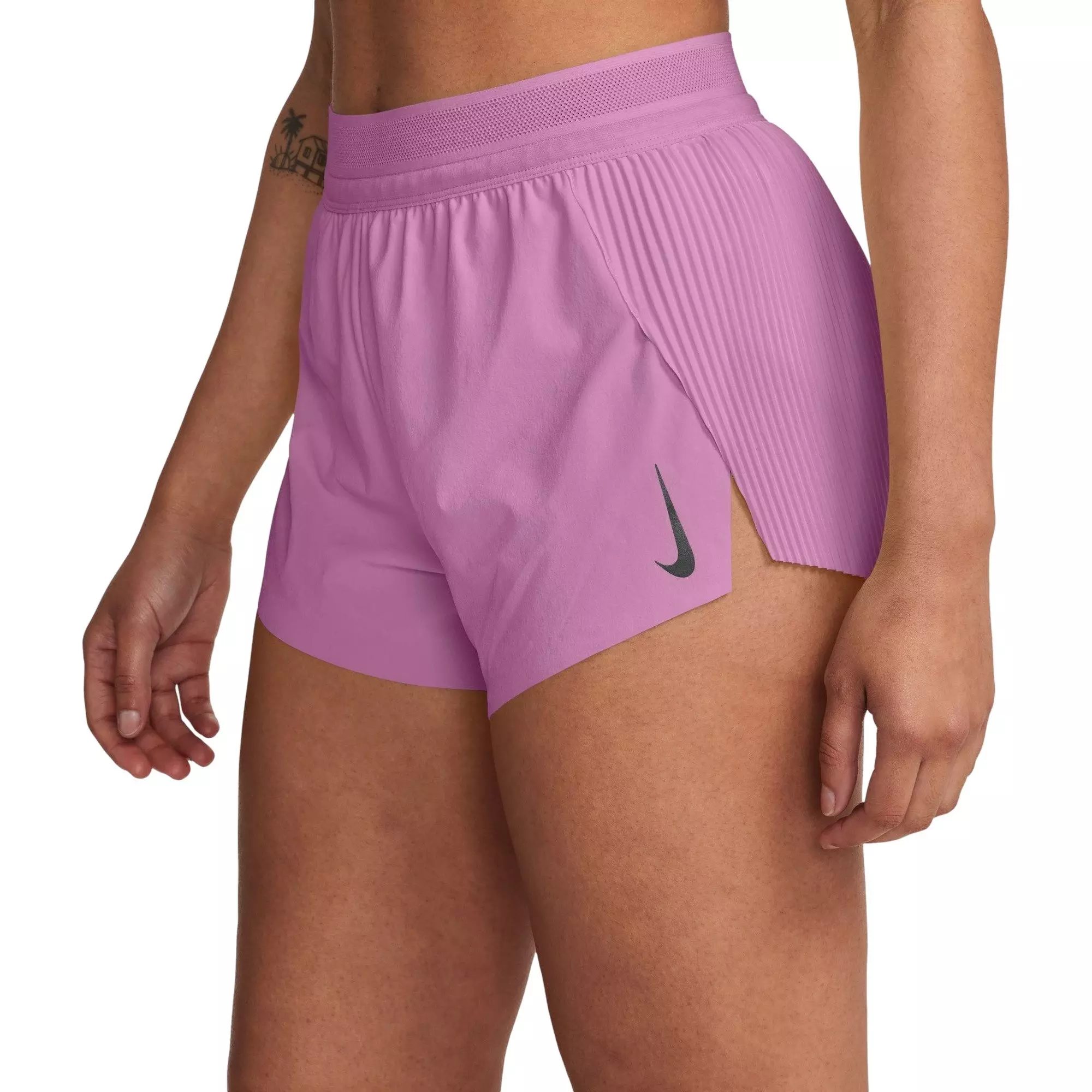 Nike Women's AeroSwift Dri-FIT ADV Mid-Rise 3" Brief-Lined Running Shorts - Magenta - MAGENTA