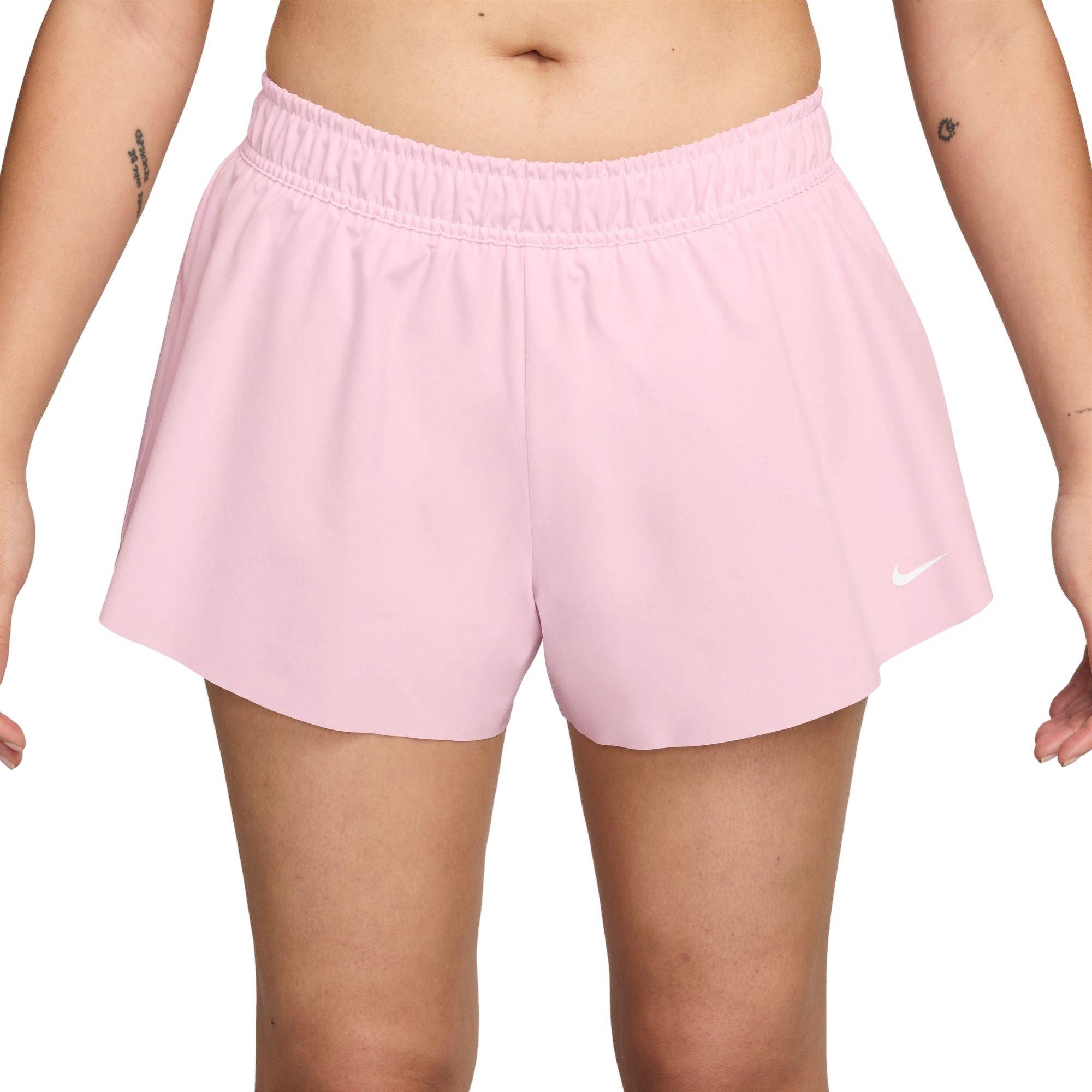 Nike Women's One Repel Mid-Rise 3" Brief-Lined Shorts - PINK Thumbnail View 1