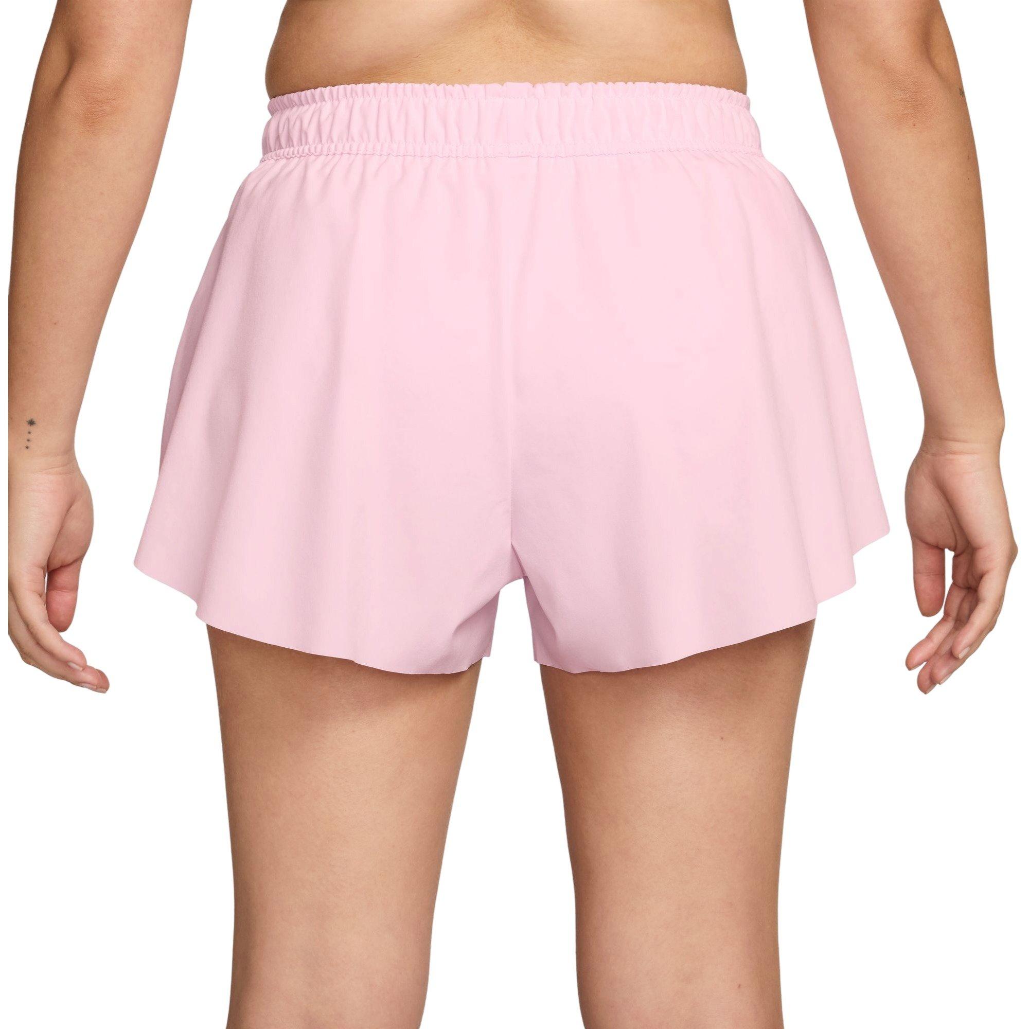 Nike Women's One Repel Mid-Rise 3" Brief-Lined Shorts - PINK Thumbnail View 2