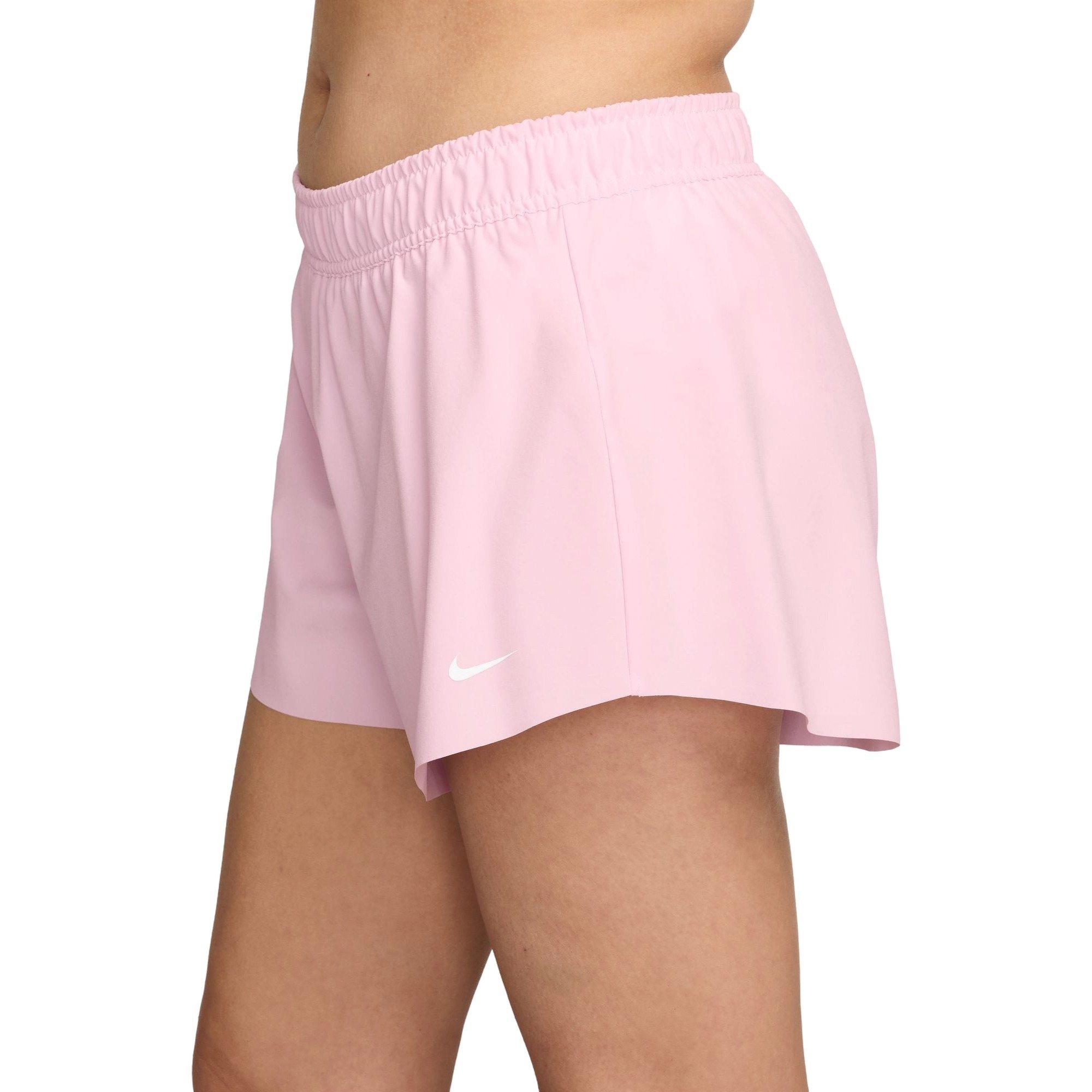 Nike Women's One Repel Mid-Rise 3" Brief-Lined Shorts - PINK Thumbnail View 3