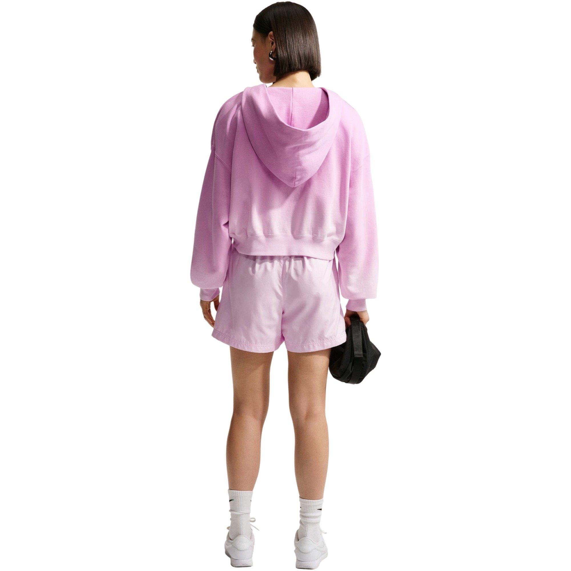 Nike Women's Sportswear Essentials Mid-Rise Woven Shorts - PINK Thumbnail View 2