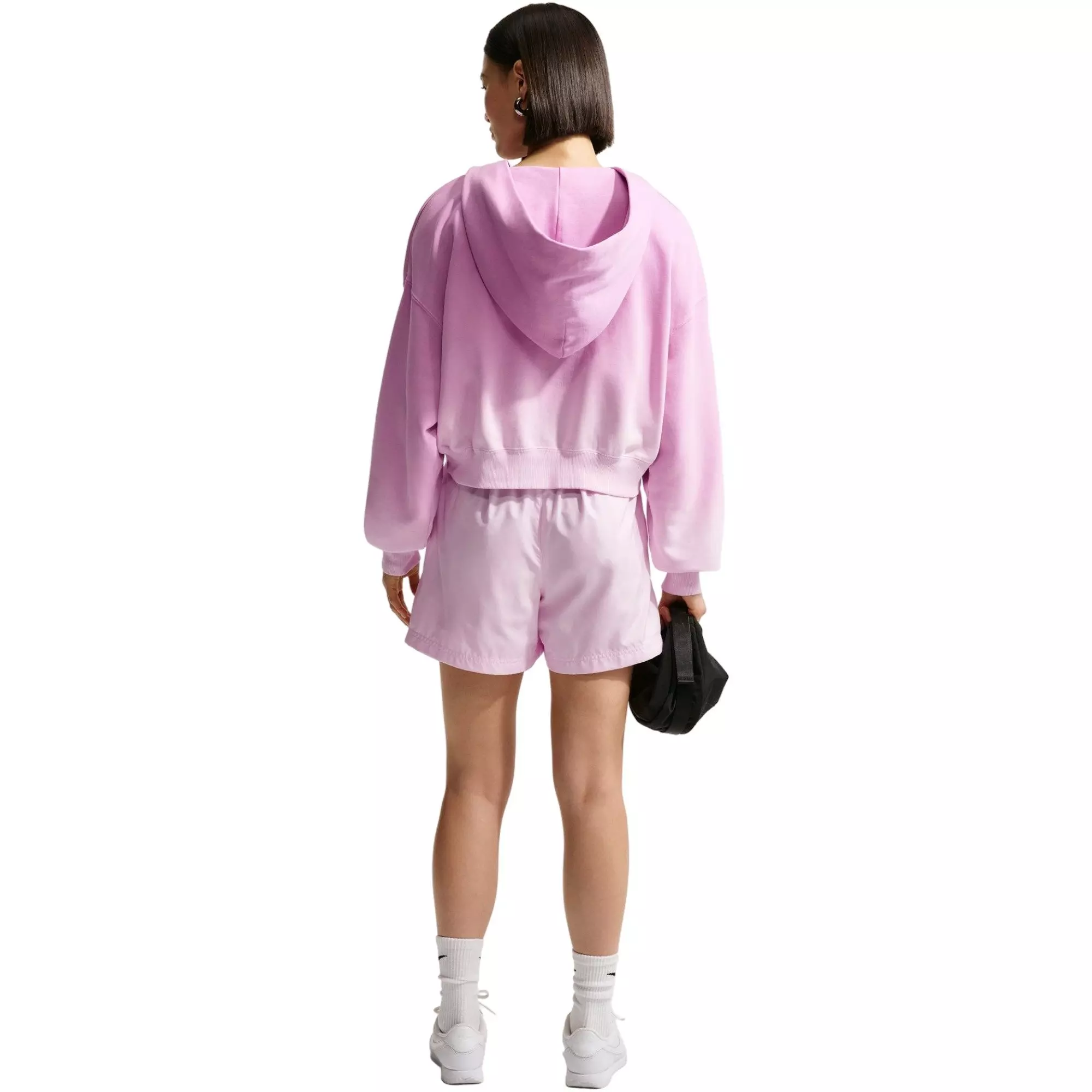 Nike Women's Sportswear Essentials Mid-Rise Woven Shorts - PINK