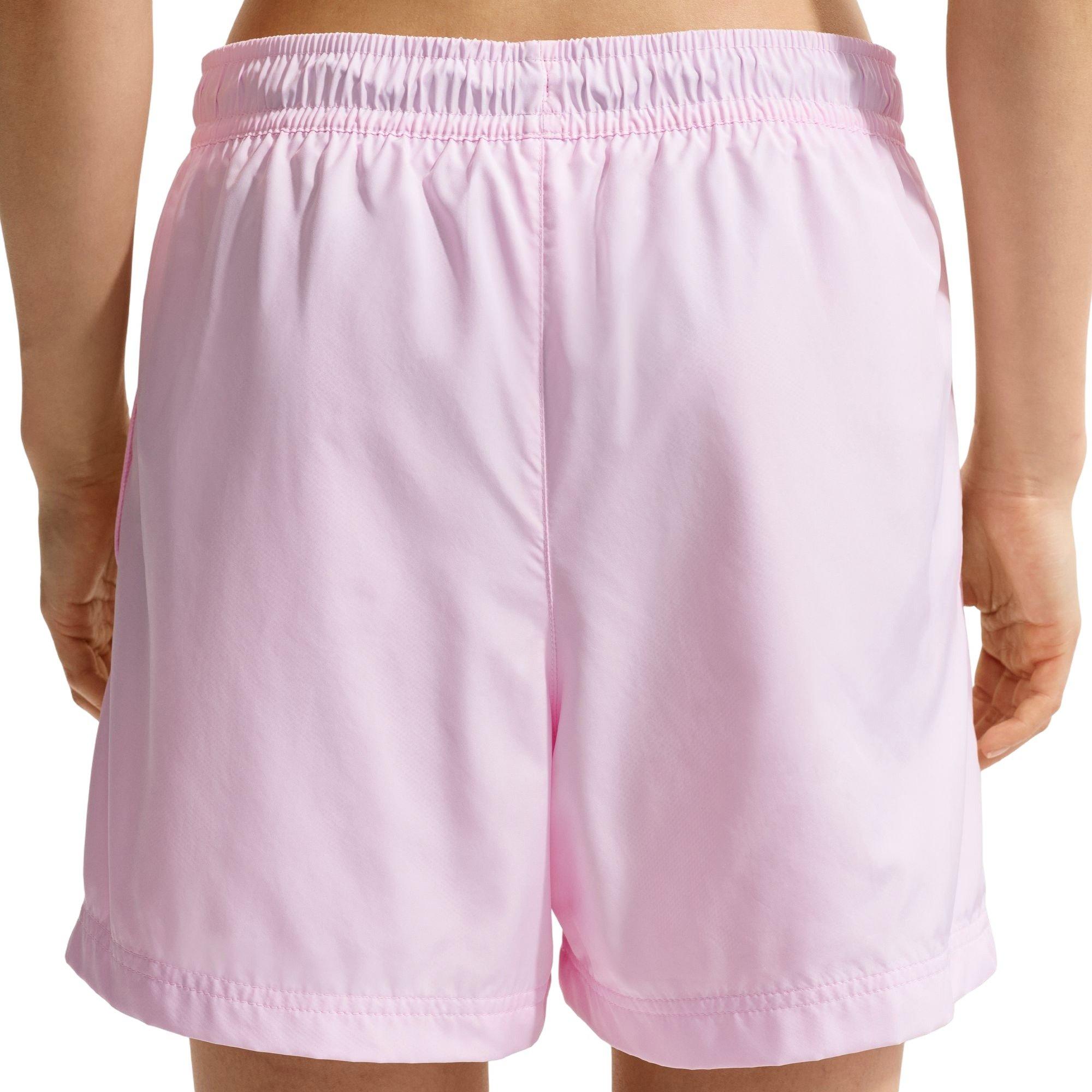 Nike Women's Sportswear Essentials Mid-Rise Woven Shorts - PINK Thumbnail View 4