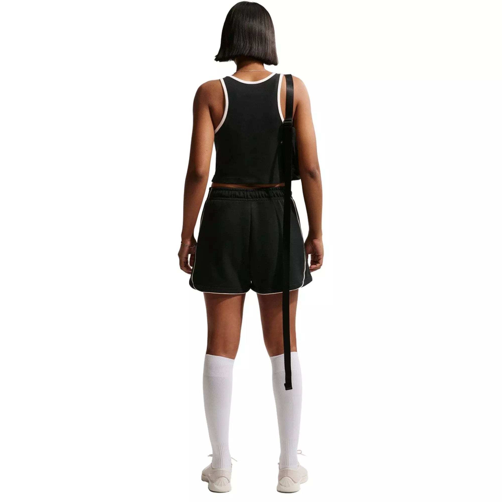 Nike Women's Sportswear Tight Graphic Tank Top - Black/White - BLACK/WHITE
