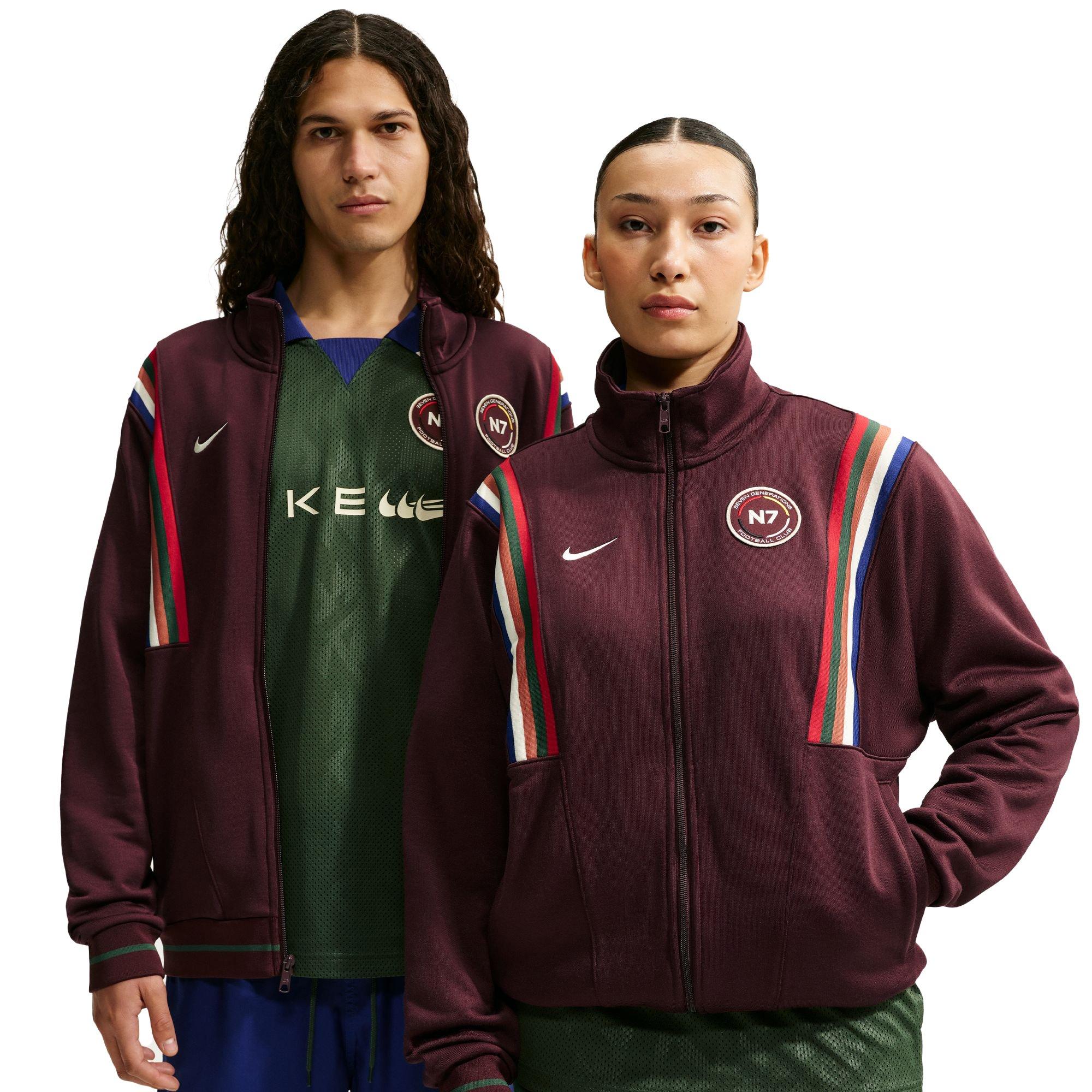 Nike N7 "Burgundy Crush" Sportswear Jacket - MAROON Thumbnail View 1