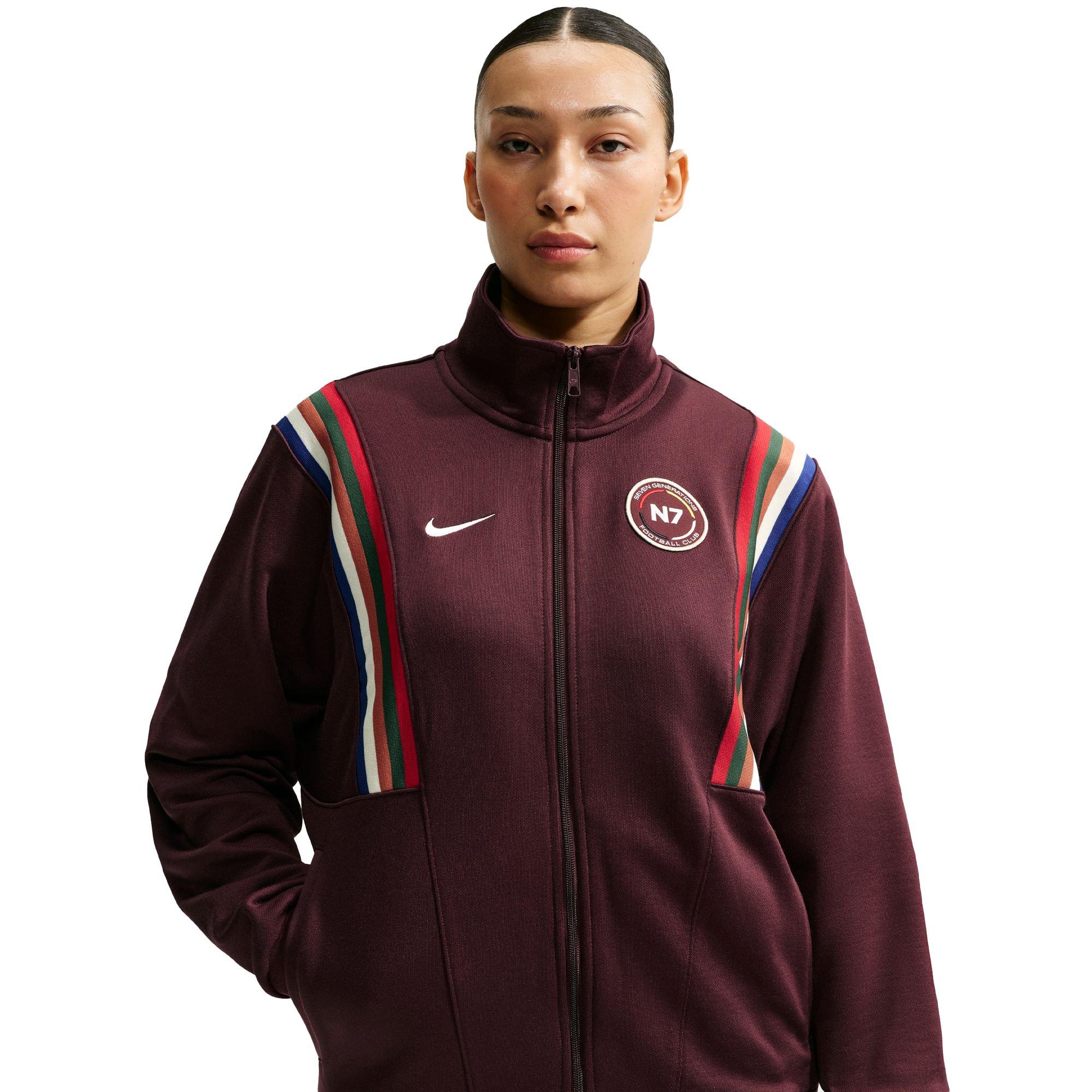 Nike N7 "Burgundy Crush" Sportswear Jacket - MAROON Thumbnail View 4