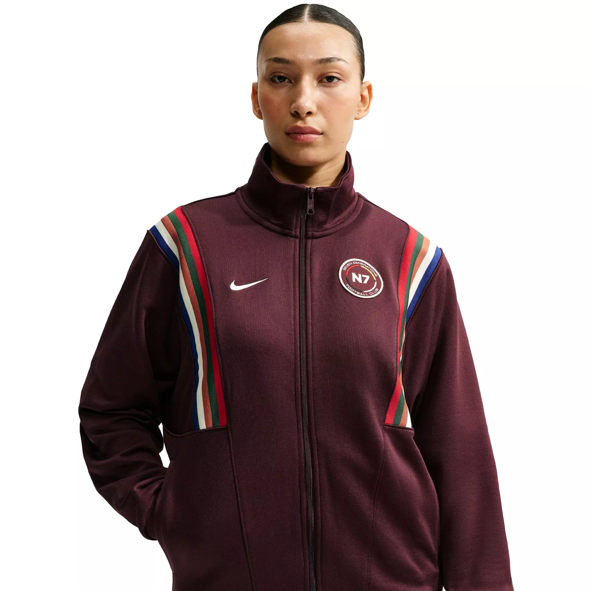 Nike N7 "Burgundy Crush" Sportswear Jacket - MAROON