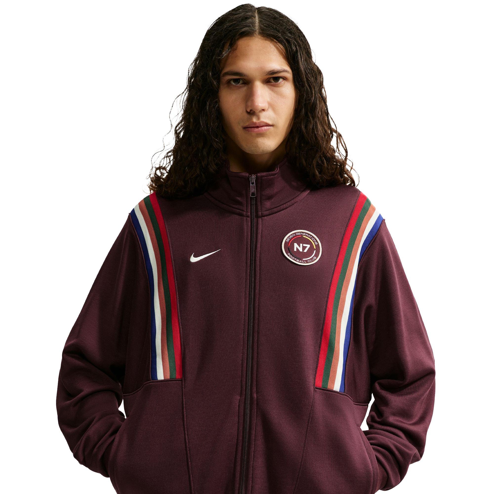 Nike N7 "Burgundy Crush" Sportswear Jacket - MAROON Thumbnail View 5