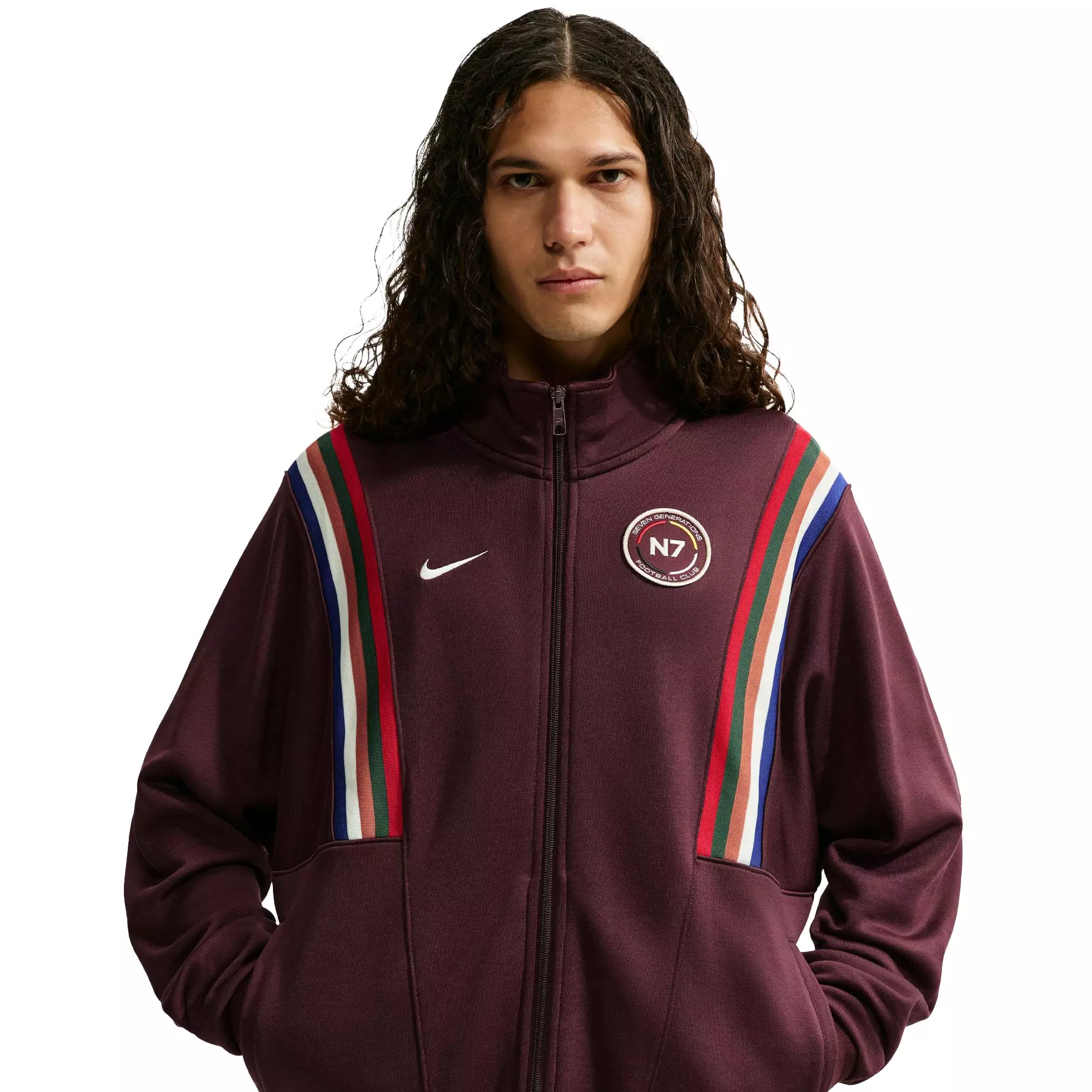 Nike N7 "Burgundy Crush" Sportswear Jacket - MAROON