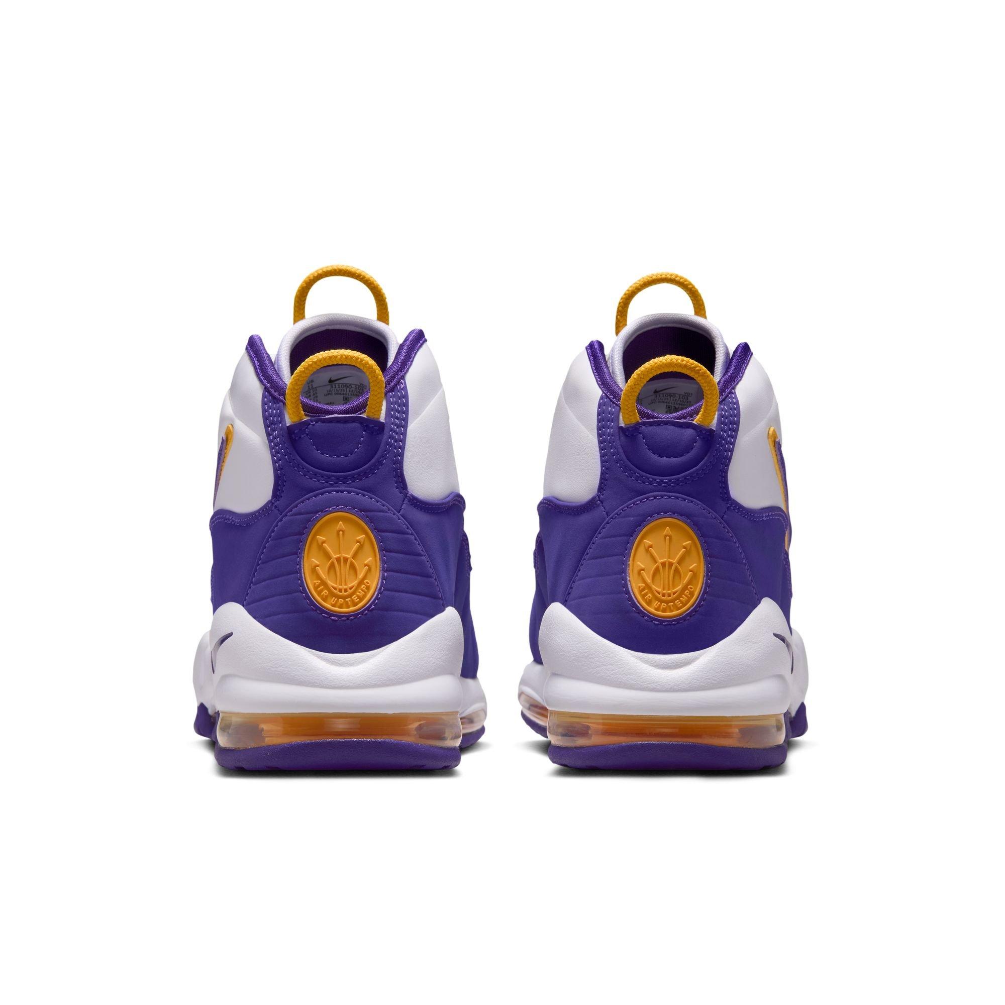 Nike Air Max Uptempo "Lakers" Men's Shoe - WHITE/COURT PURPLE Thumbnail View 9