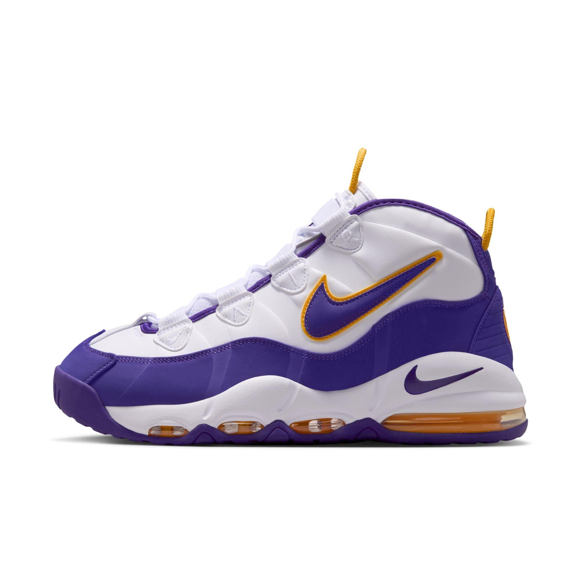 Nike Air Max Uptempo "Lakers" Men's Shoe - WHITE/COURT PURPLE Thumbnail View 7