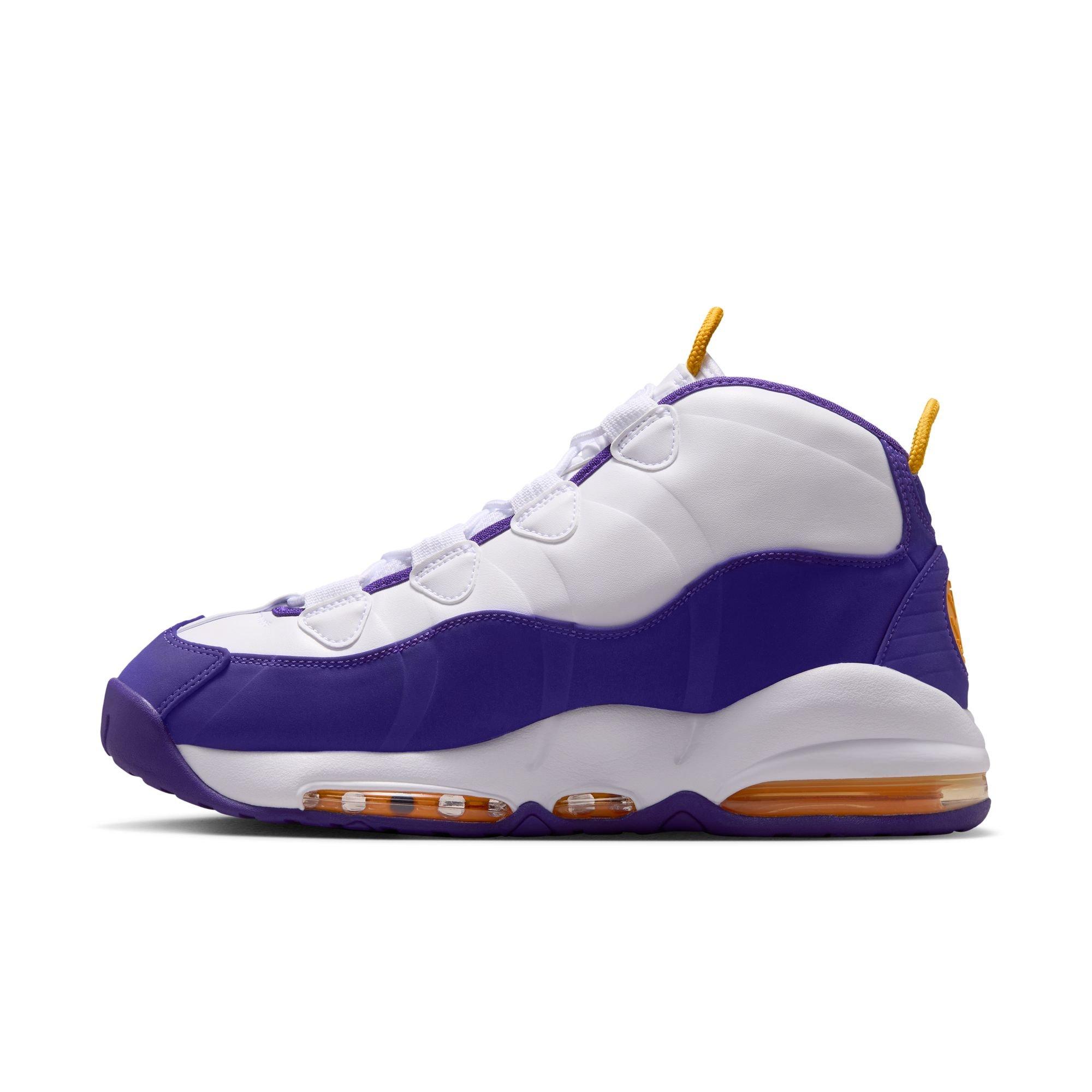 Nike Air Max Uptempo "Lakers" Men's Shoe - WHITE/COURT PURPLE Thumbnail View 8