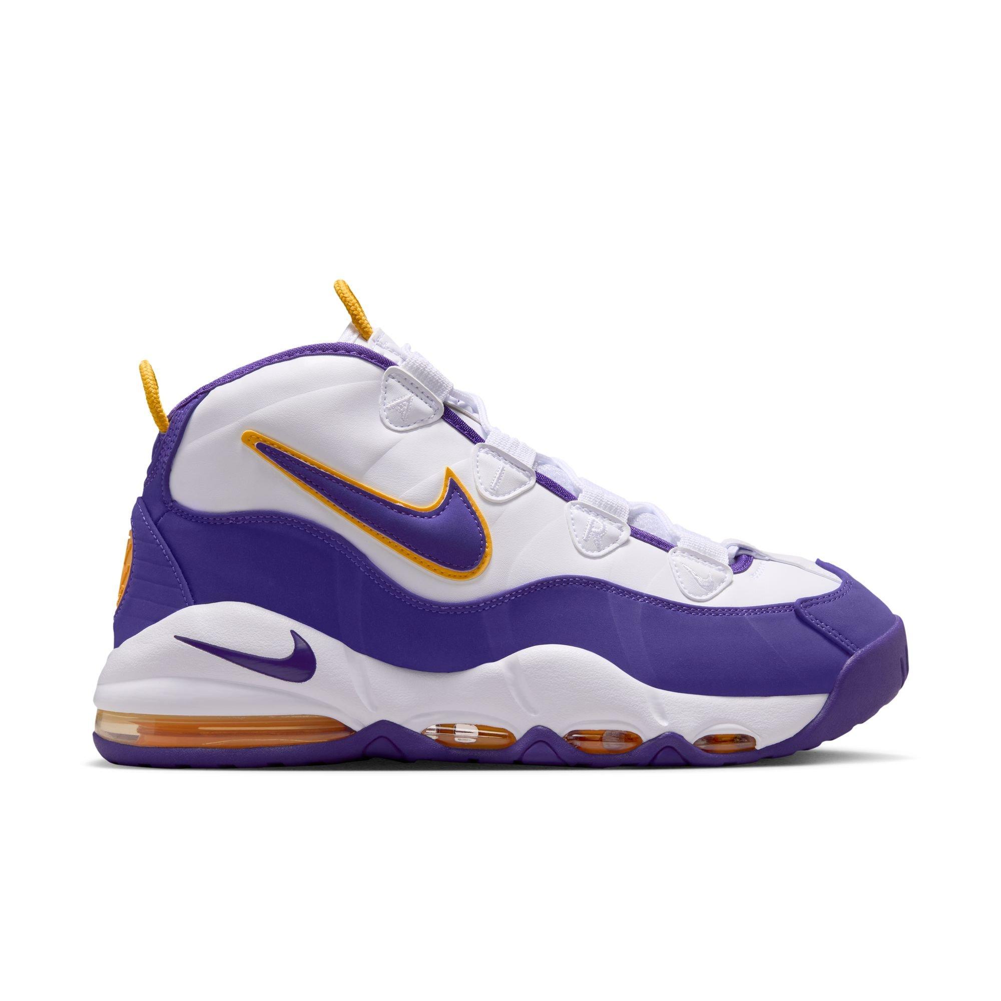 Nike Air Max Uptempo "Lakers" Men's Shoe - WHITE/COURT PURPLE Thumbnail View 2