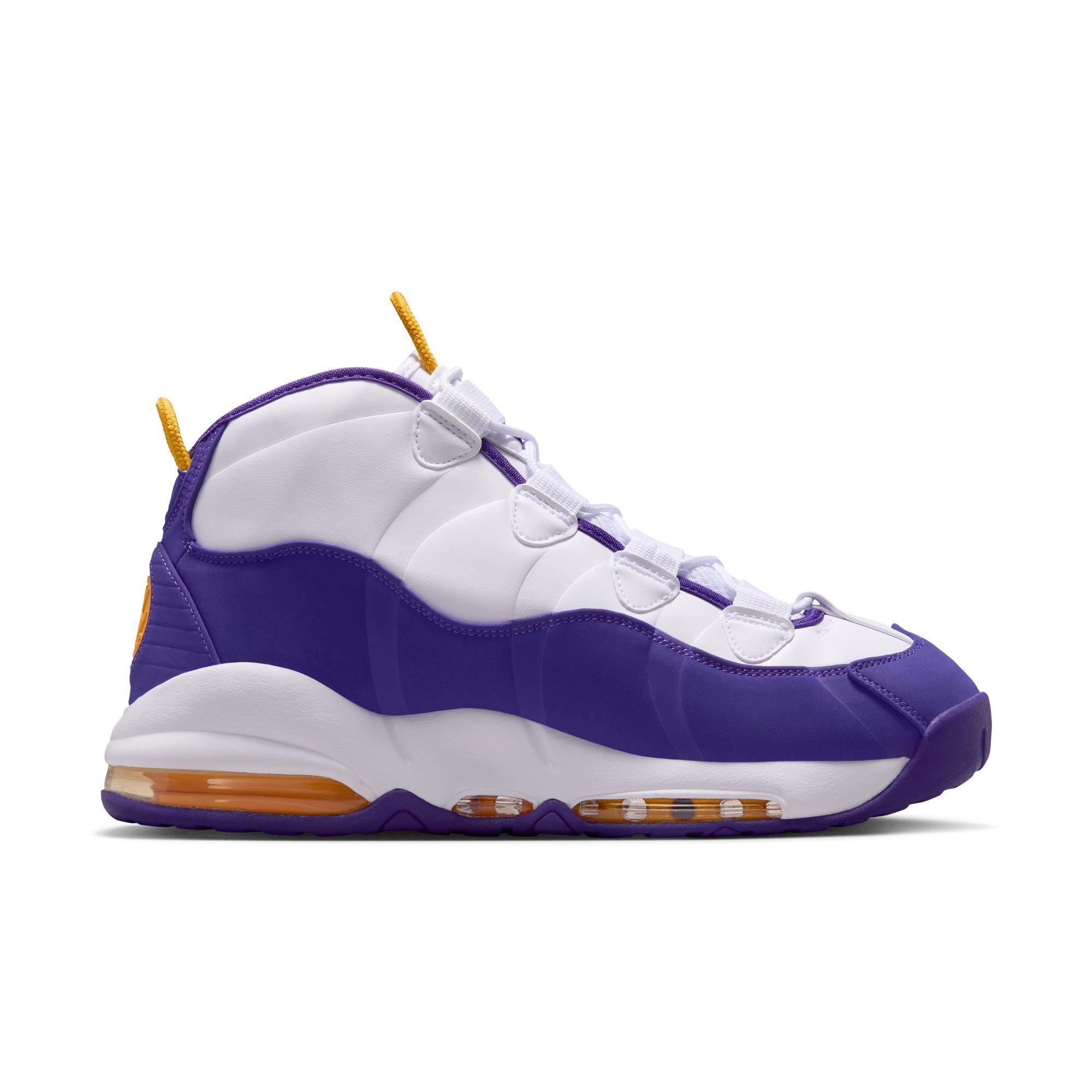 Nike Air Max Uptempo "Lakers" Men's Shoe - WHITE/COURT PURPLE Thumbnail View 3