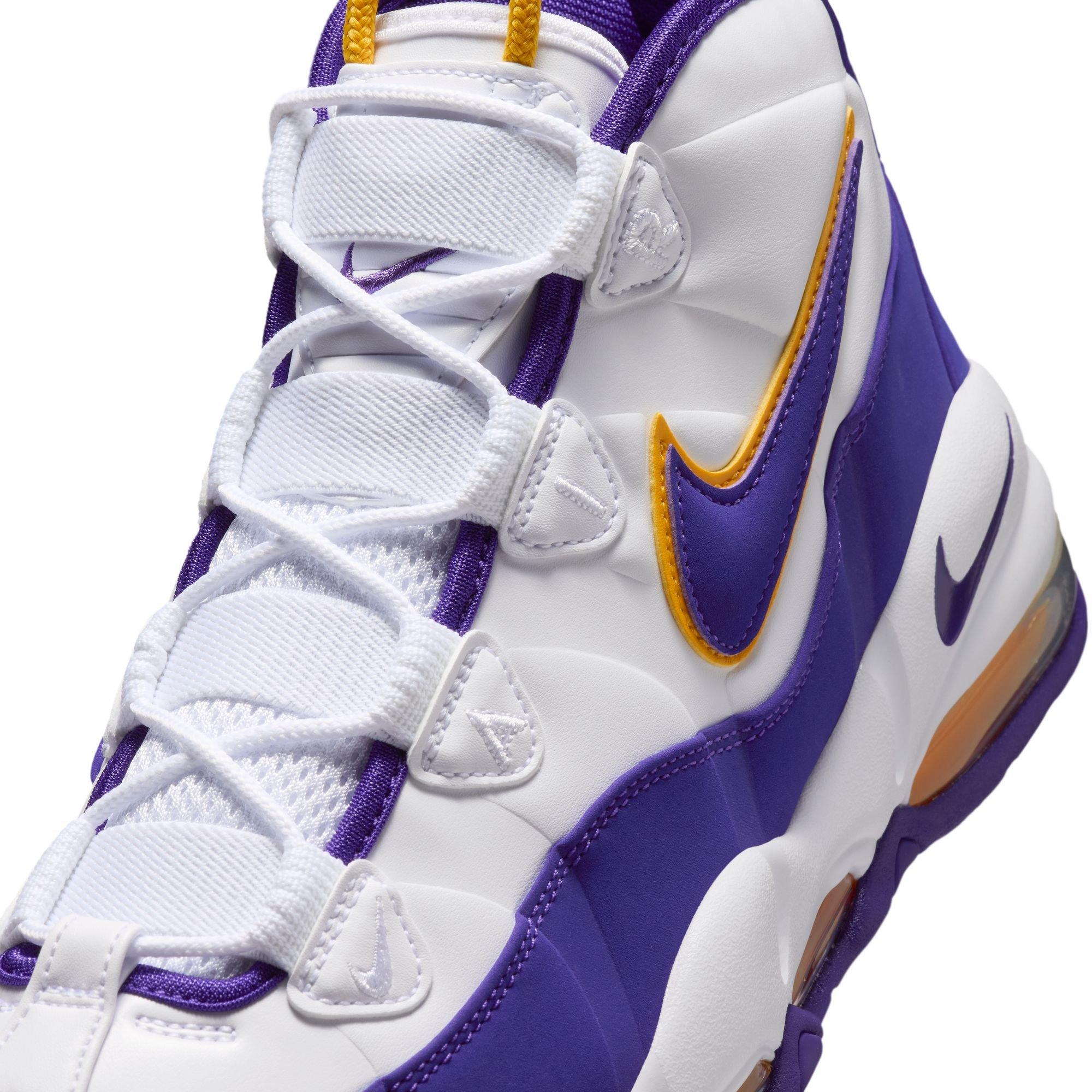 Nike Air Max Uptempo "Lakers" Men's Shoe - WHITE/COURT PURPLE Thumbnail View 5