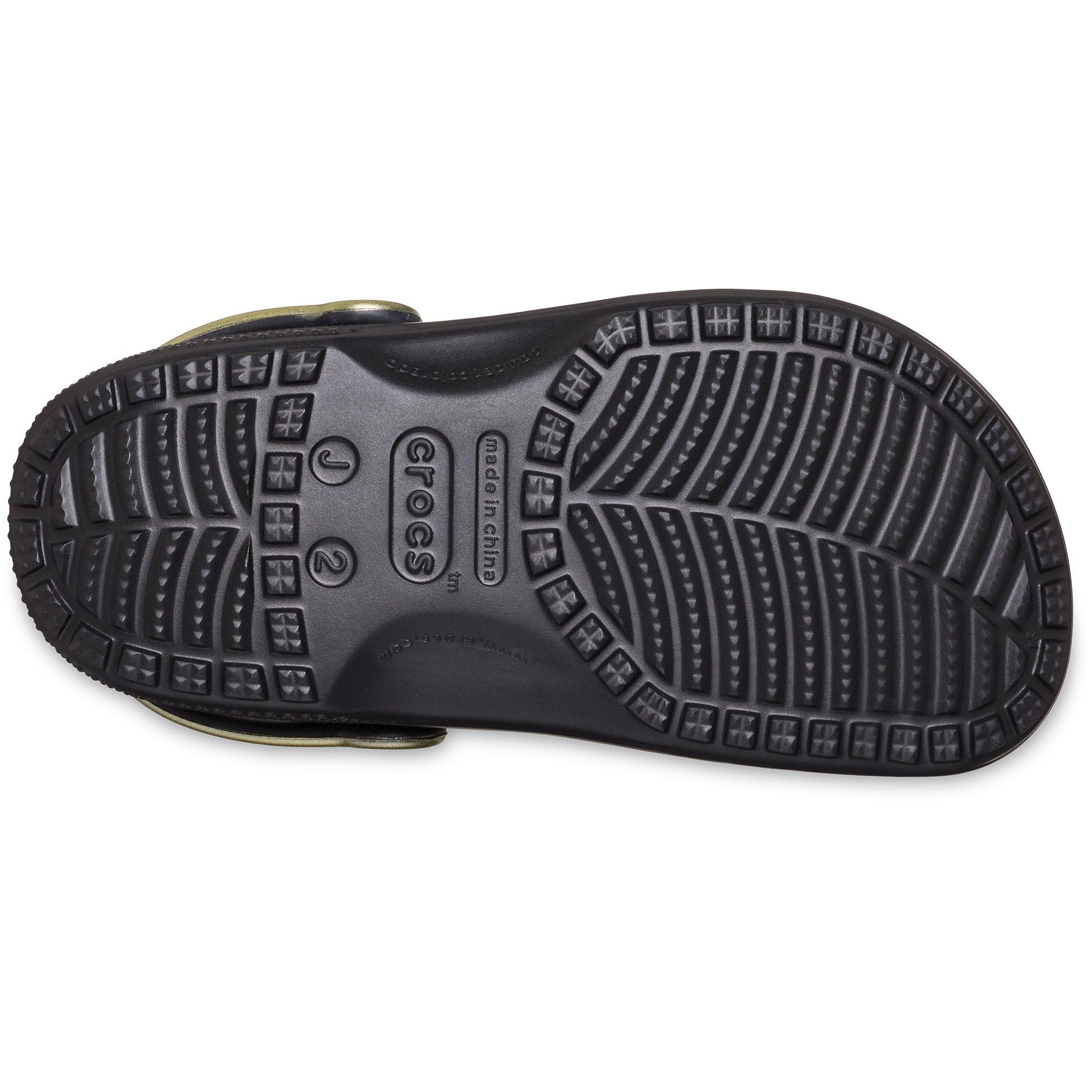 Crocs Classic "Black/Gold" Grade School Boys' Shoe - BLACK/GOLD Thumbnail View 4