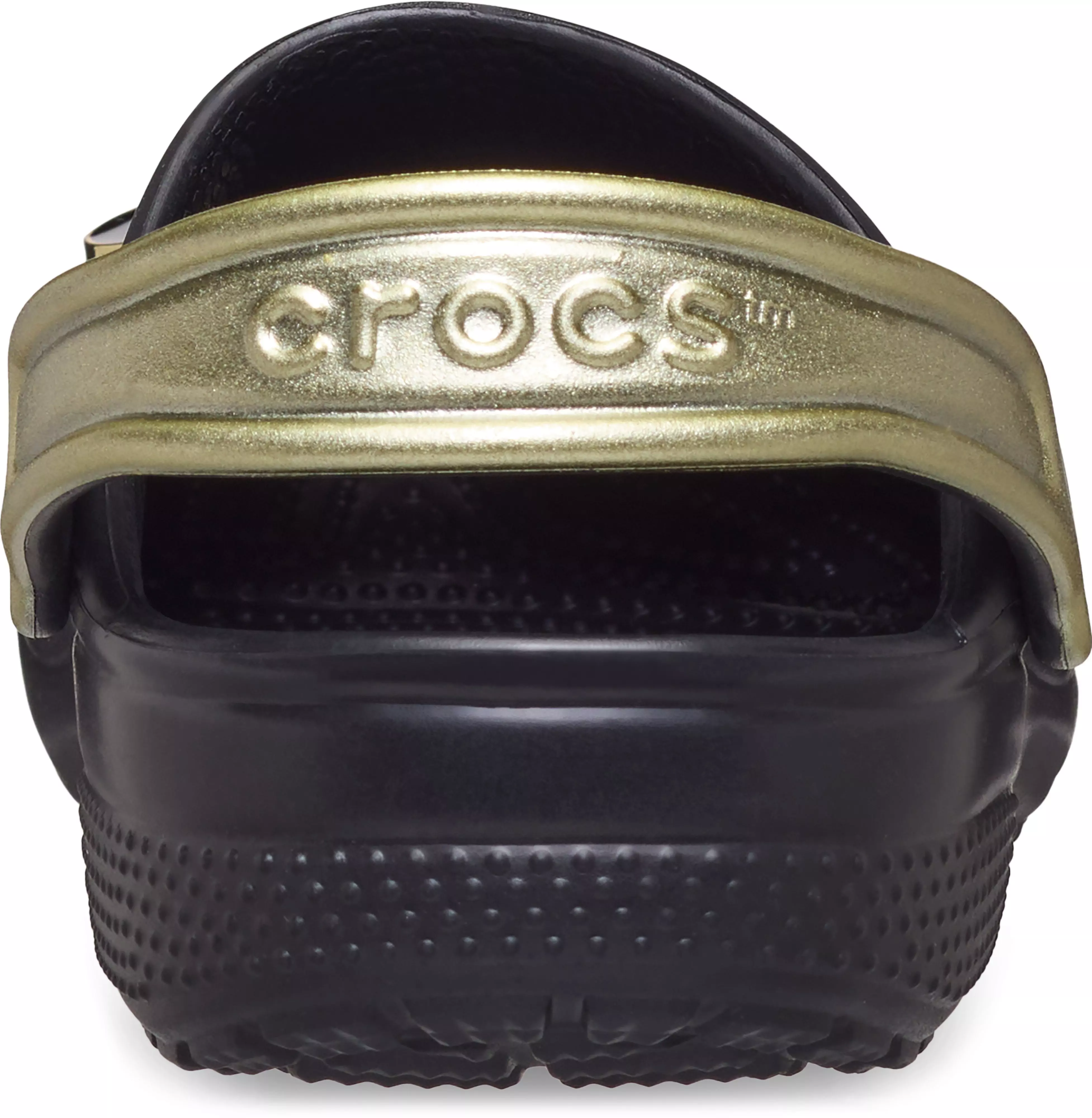 Crocs Classic "Black/Gold" Preschool Boys' Clog - BLACK/GOLD