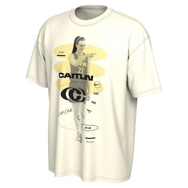 Nike Caitlin Clark Logo Basketball T-Shirt - Sail