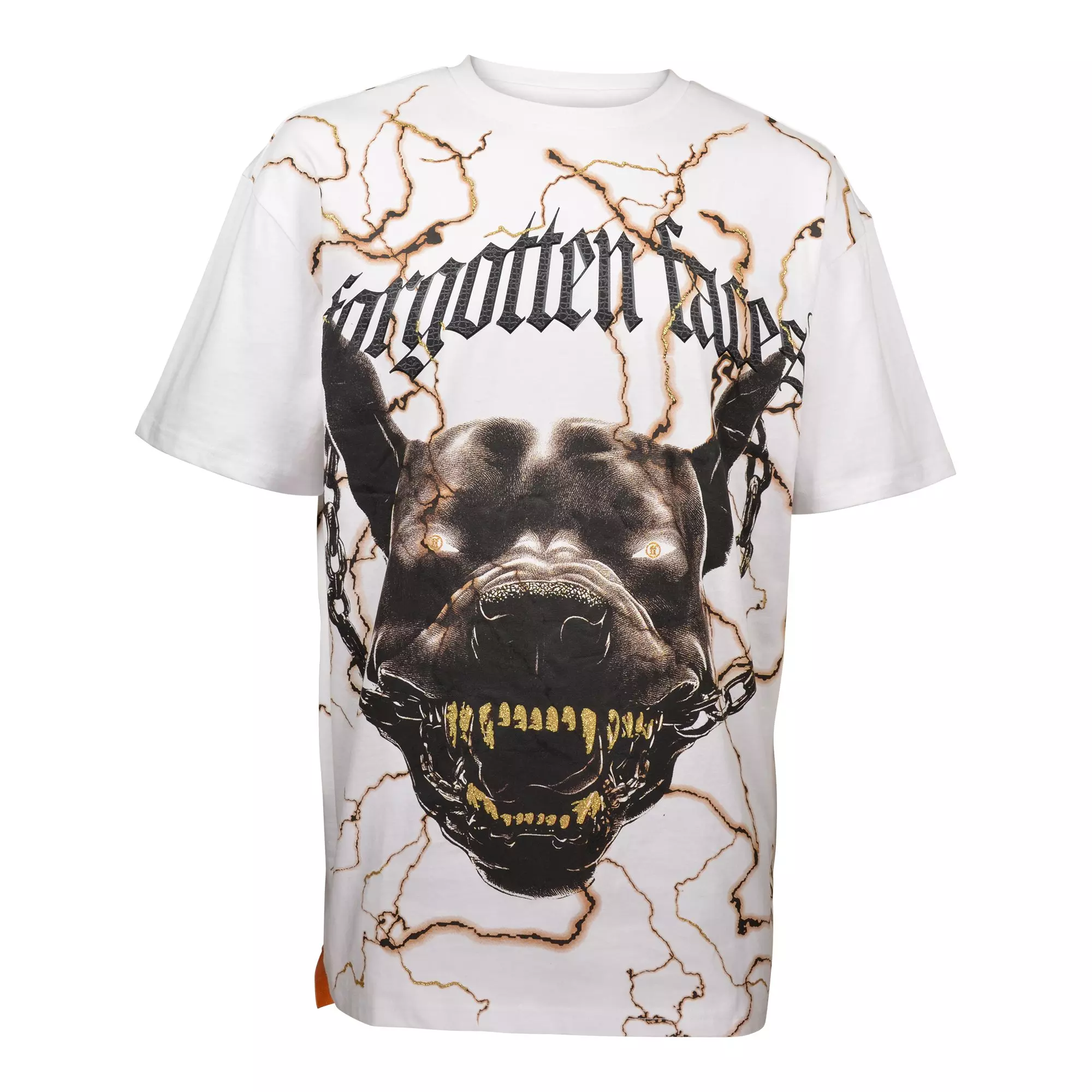 Upscale Men's Electrified Pitbull Tee - White - WHITE