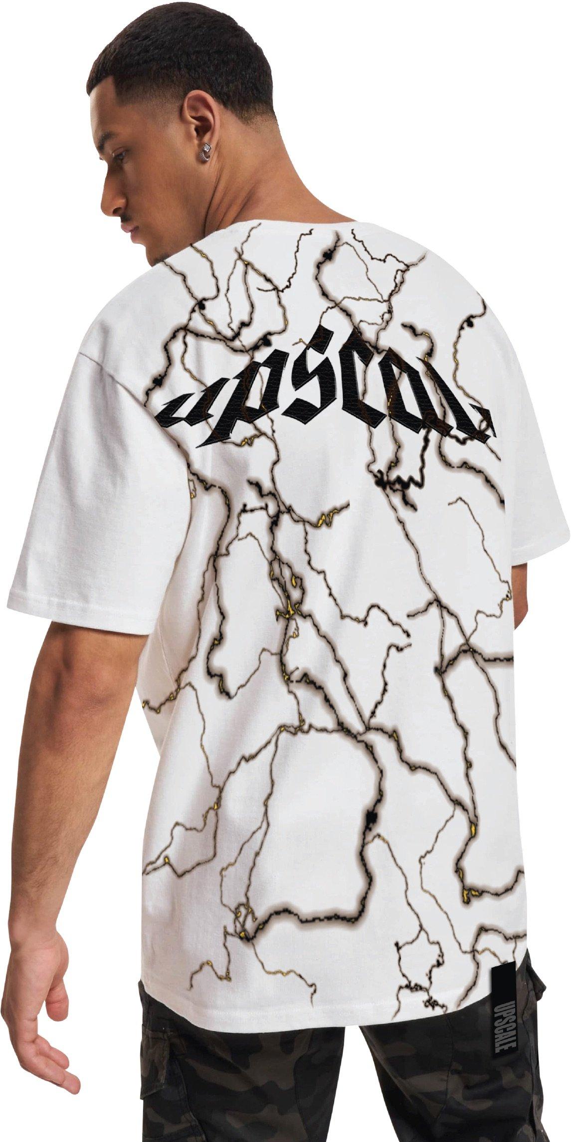 Upscale Men's Electrified Pitbull Tee - White - WHITE Thumbnail View 2