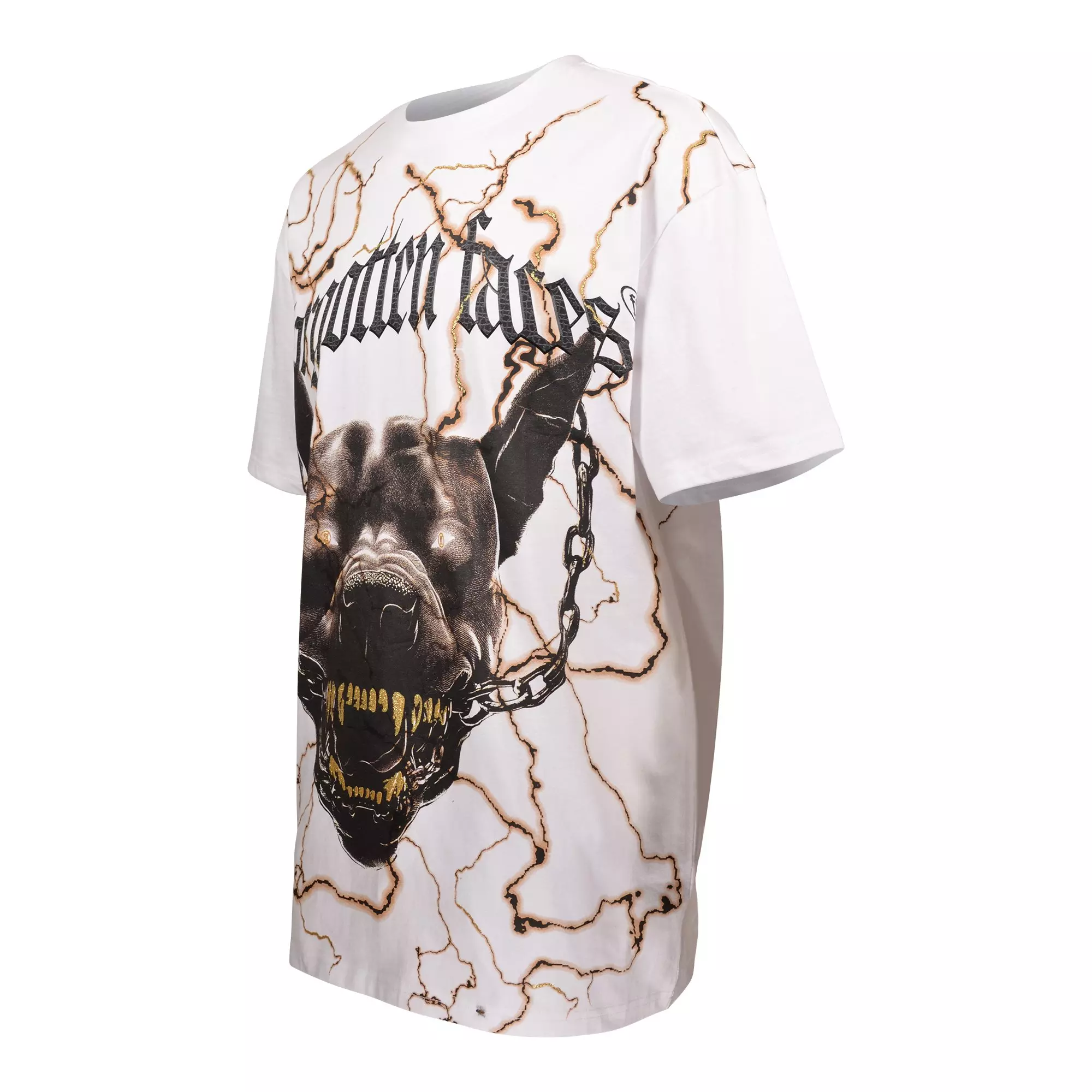 Upscale Men's Electrified Pitbull Tee - White - WHITE