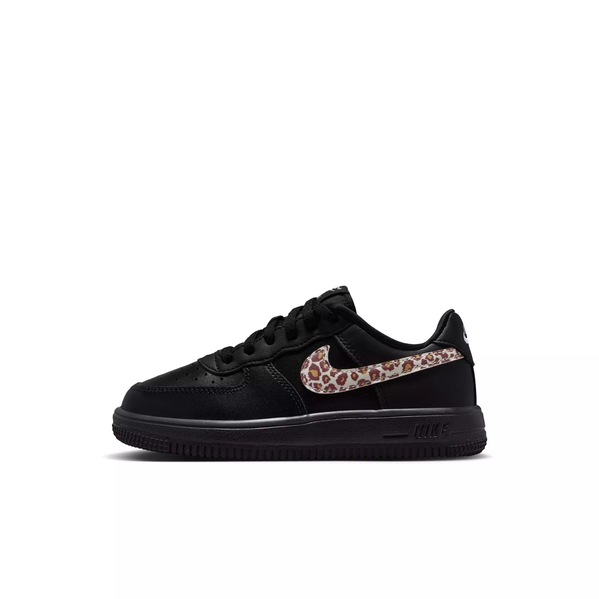 Nike Air Force 1 Low Cheetah "Black/White" Preschool Girls' Shoe - BLACK