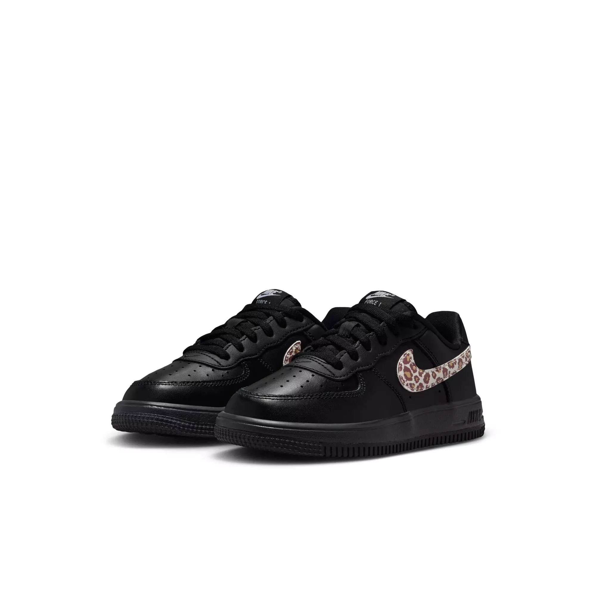 Nike Air Force 1 Low Cheetah "Black/White" Preschool Girls' Shoe - BLACK