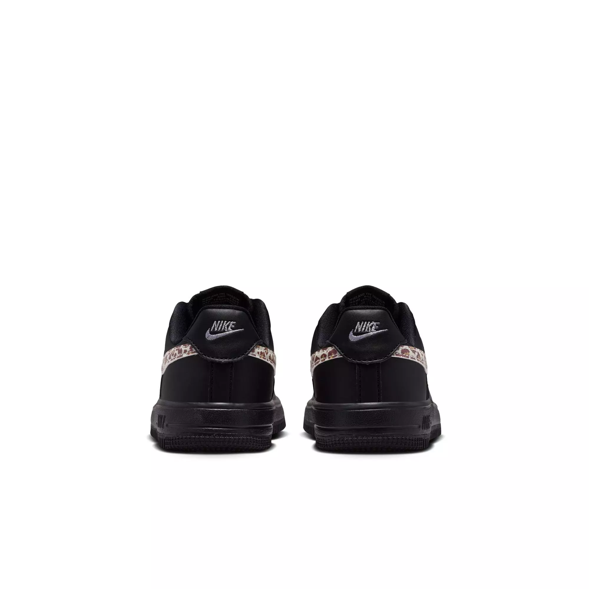 Nike Air Force 1 Low Cheetah "Black/White" Preschool Girls' Shoe - BLACK