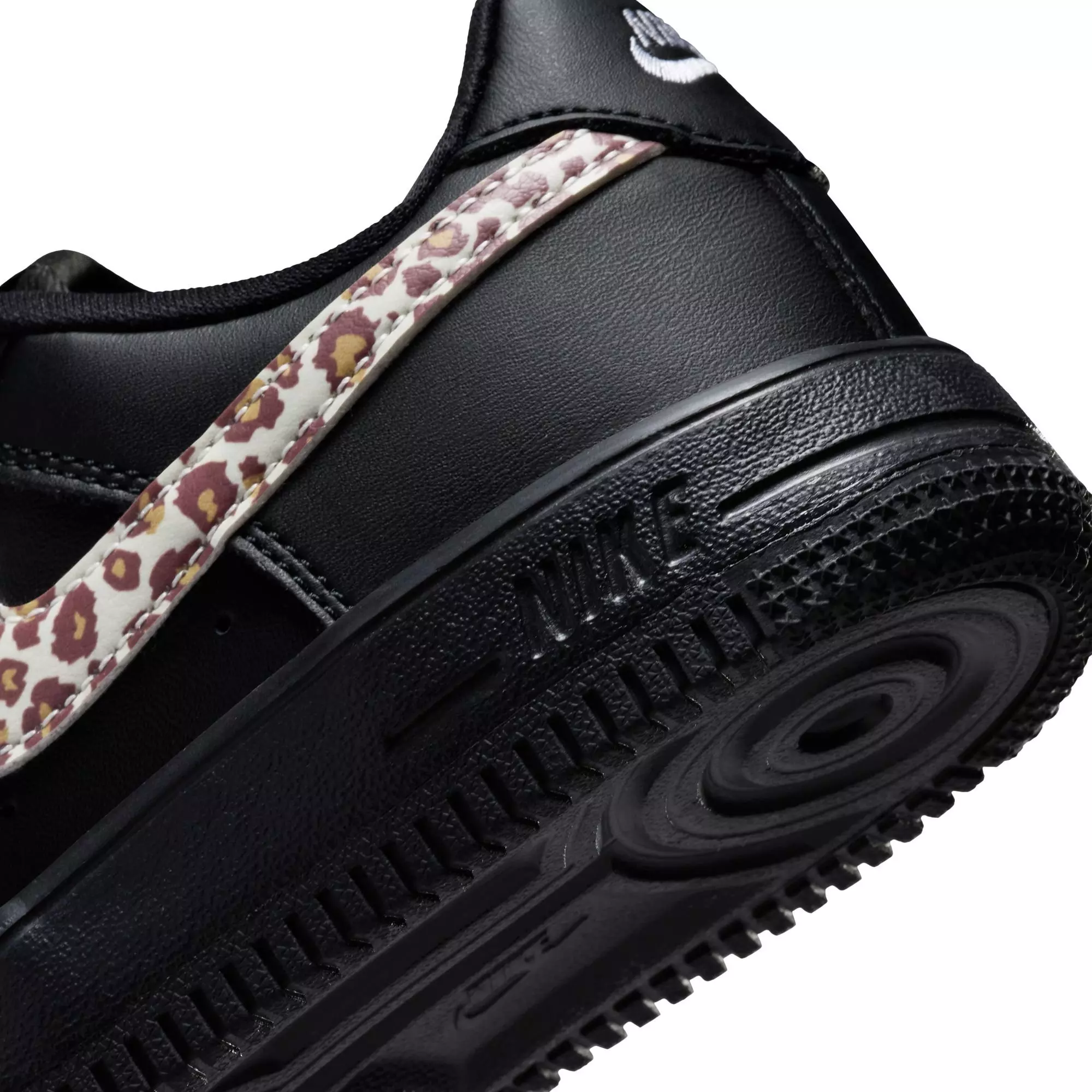 Nike Air Force 1 Low Cheetah "Black/White" Preschool Girls' Shoe - BLACK