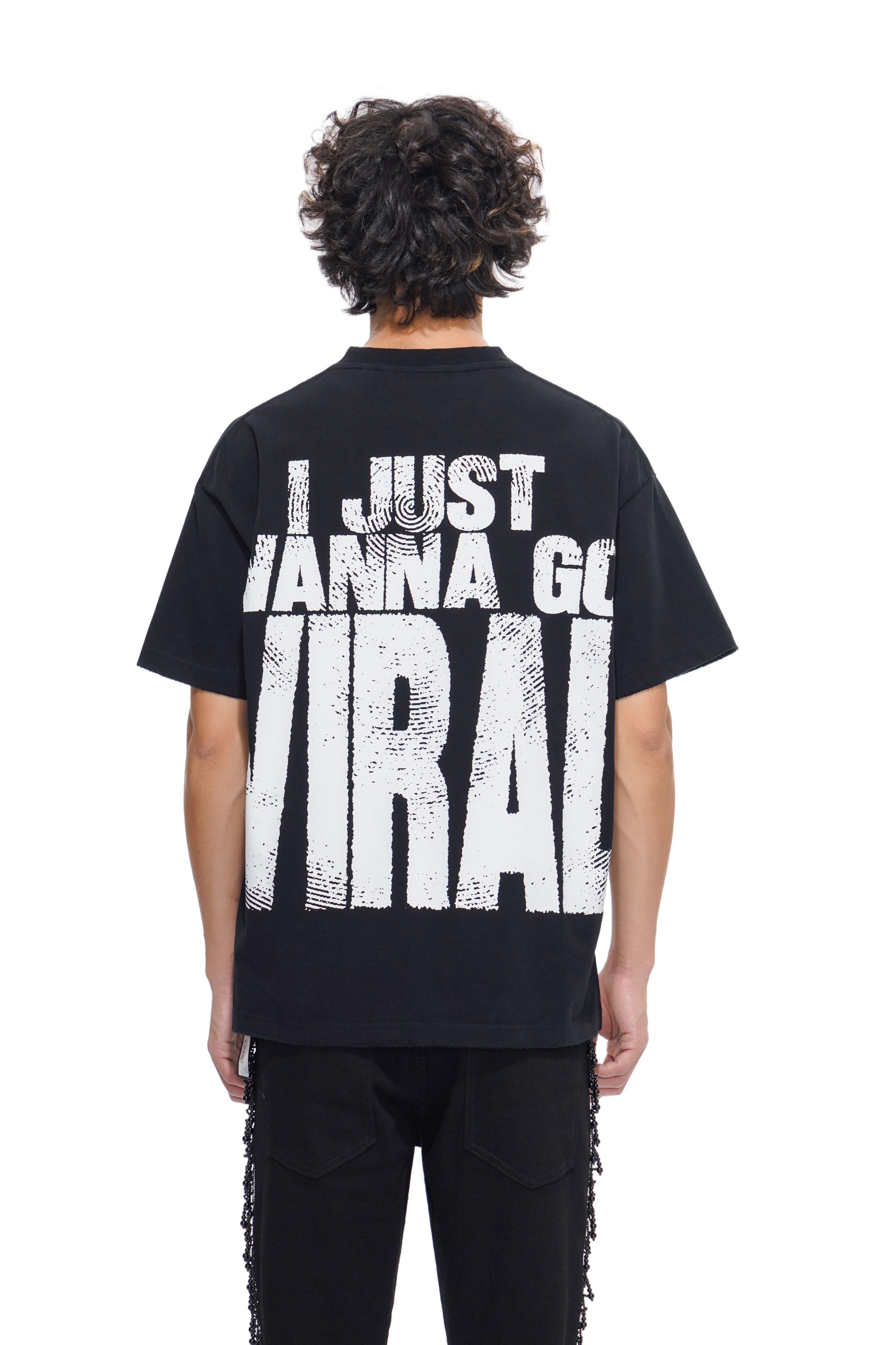 Valabasas Men's Viral Tee - Black - BLACK Thumbnail View 2