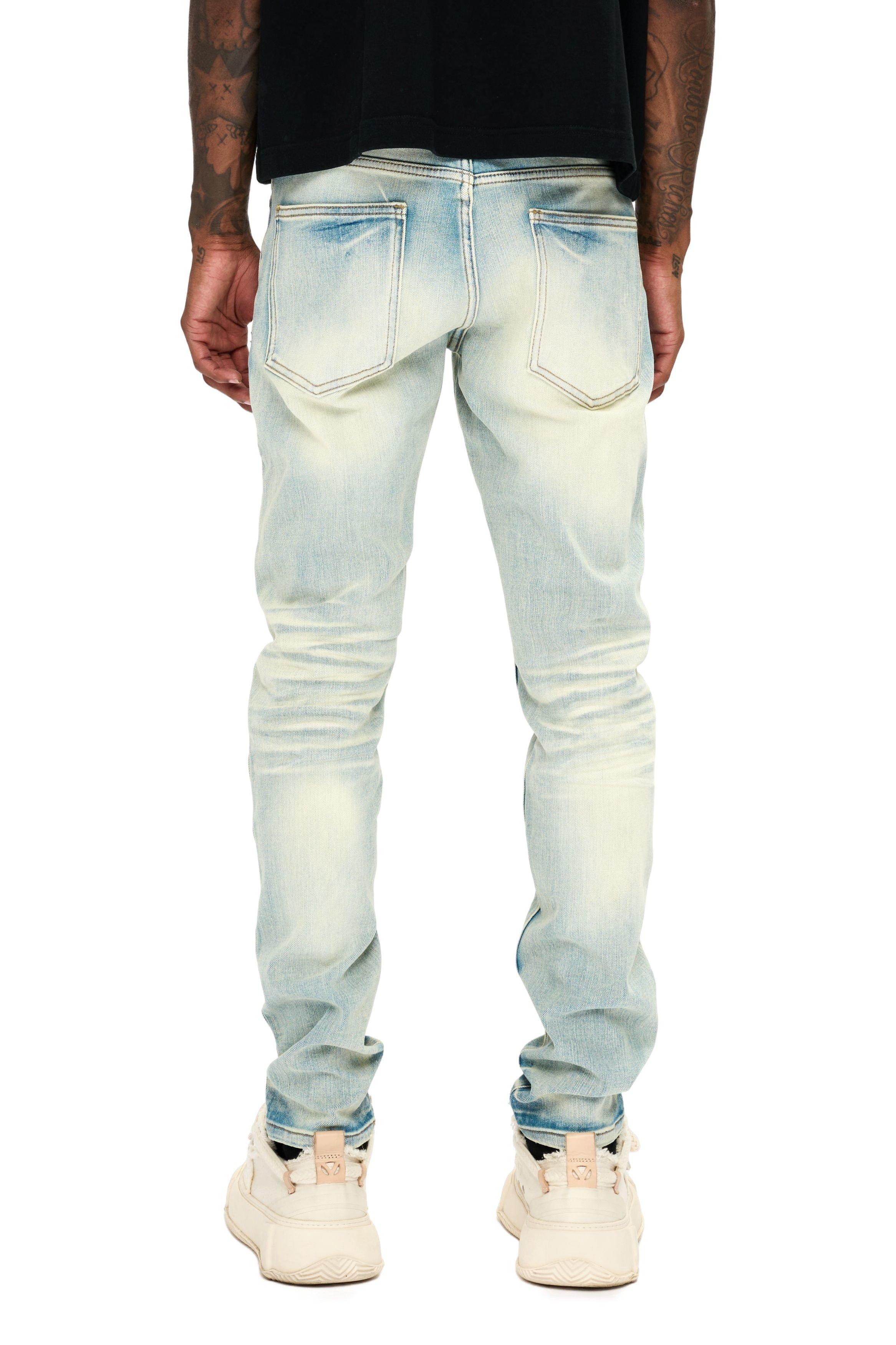 Valabasas Mr. Slim Men's Slim Fit Stretch Jeans - Light Blue