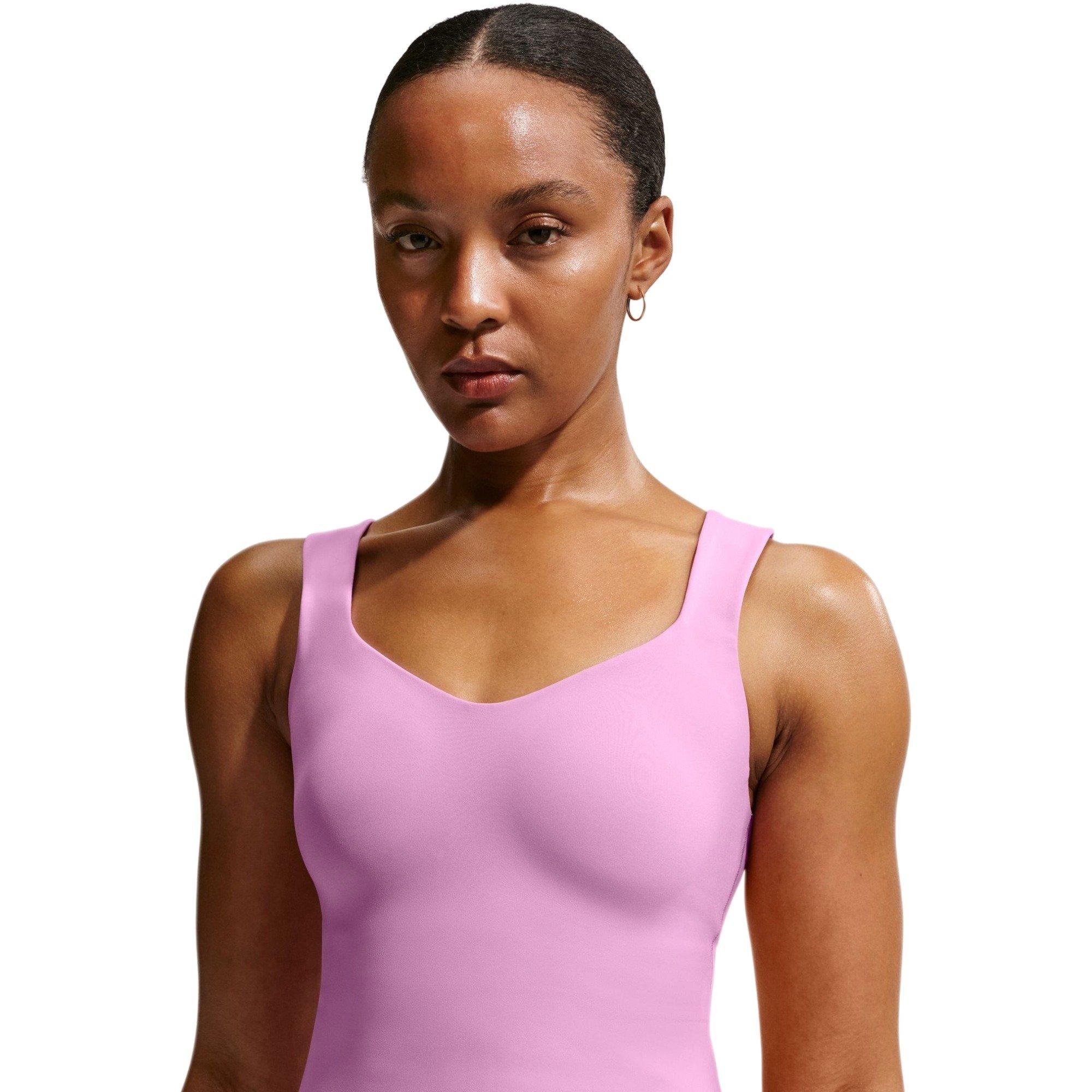 Nike Women's Pro Sculpt Padded Sports Bra Tank - MAGENTA Thumbnail View 3