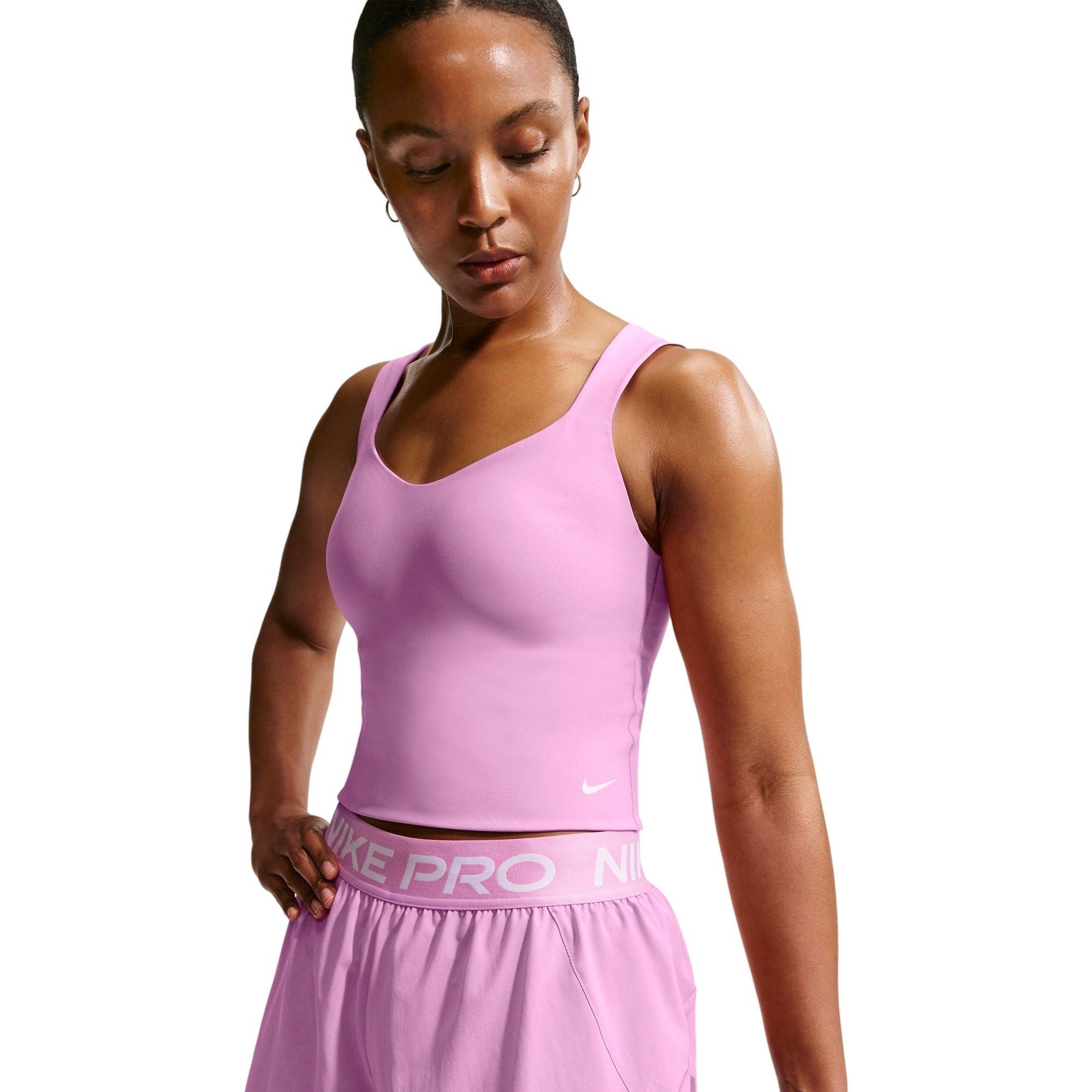 Nike Women's Pro Sculpt Padded Sports Bra Tank - MAGENTA Thumbnail View 5