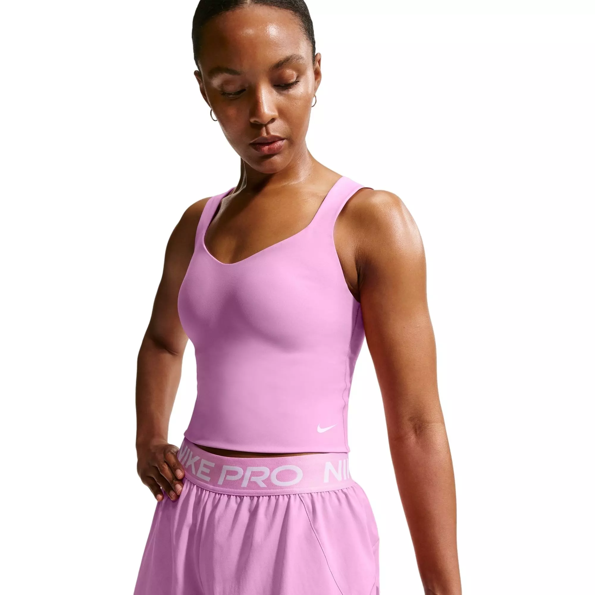 Nike Women's Pro Sculpt Padded Sports Bra Tank - MAGENTA