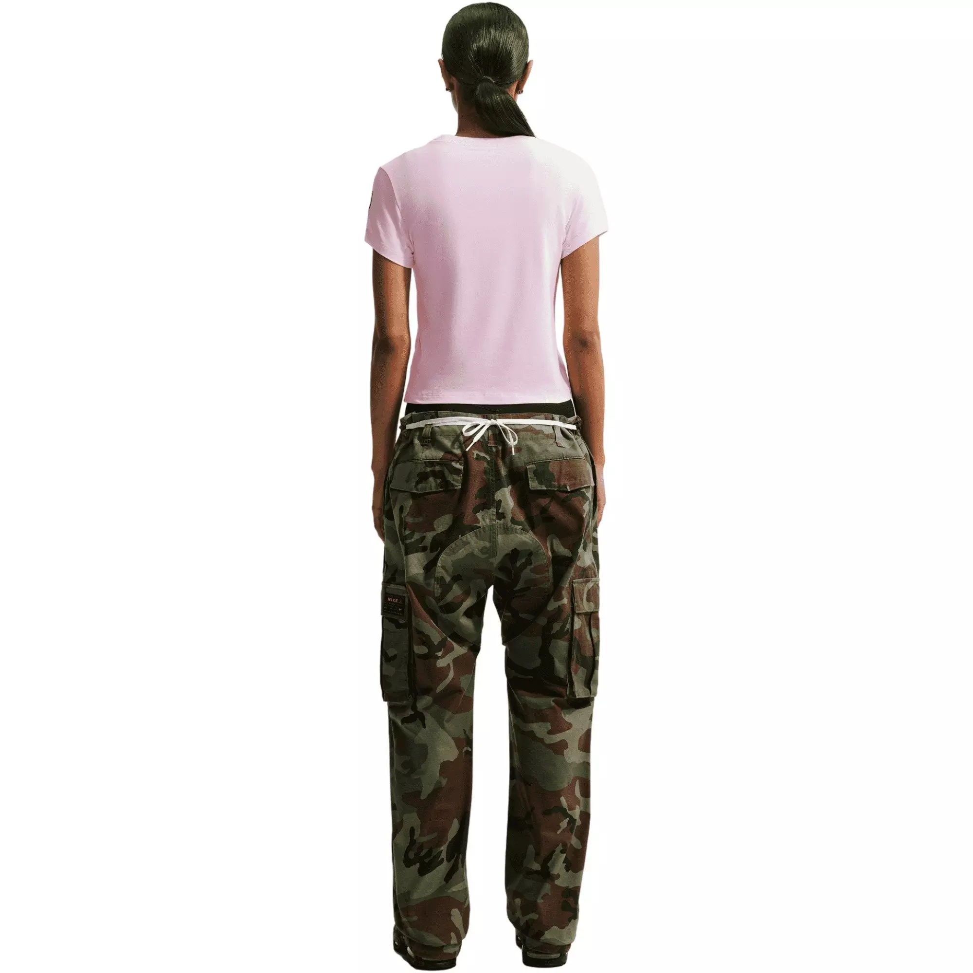 Nike Women's Sportswear Chill Knit Slim Cropped Tee - Pink - PINK